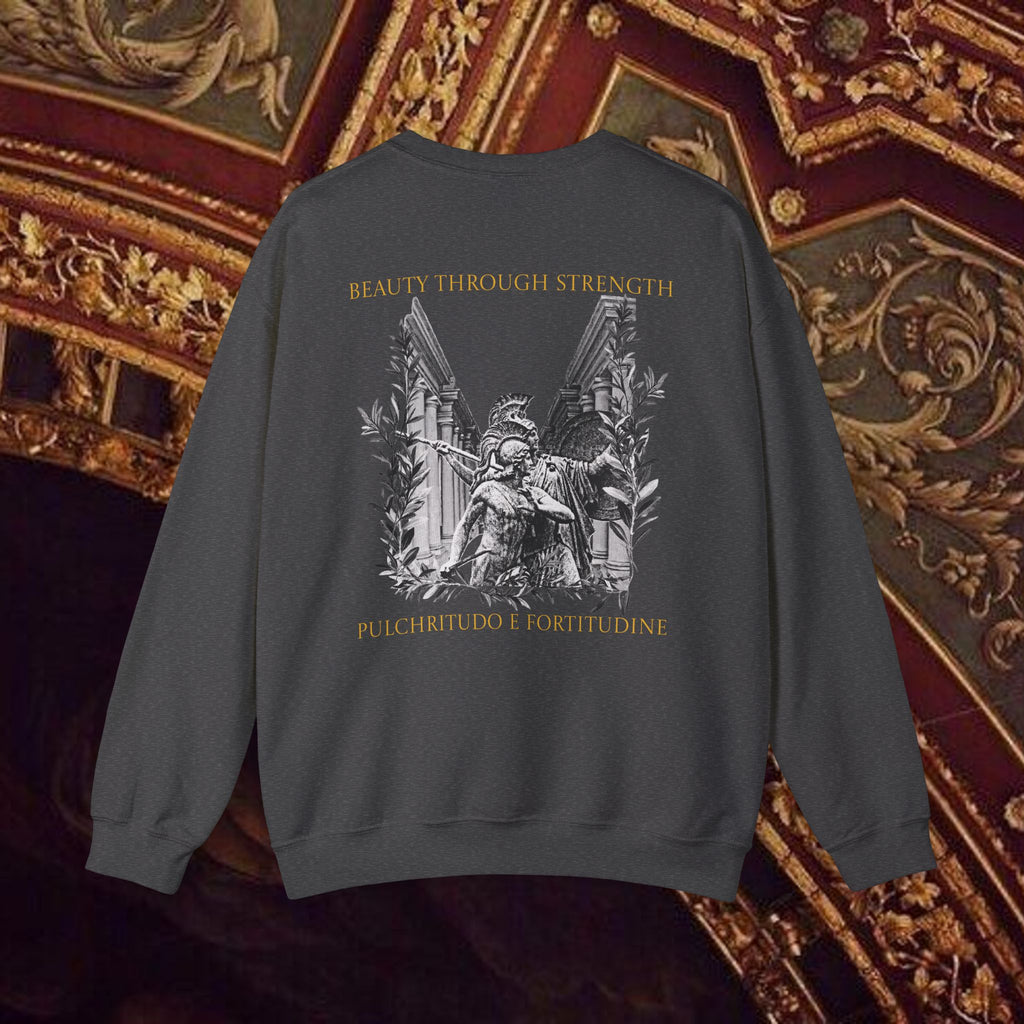 The Goddess's Protection Classically-Inspired Cotton Graphic Sweatshirt Back Version