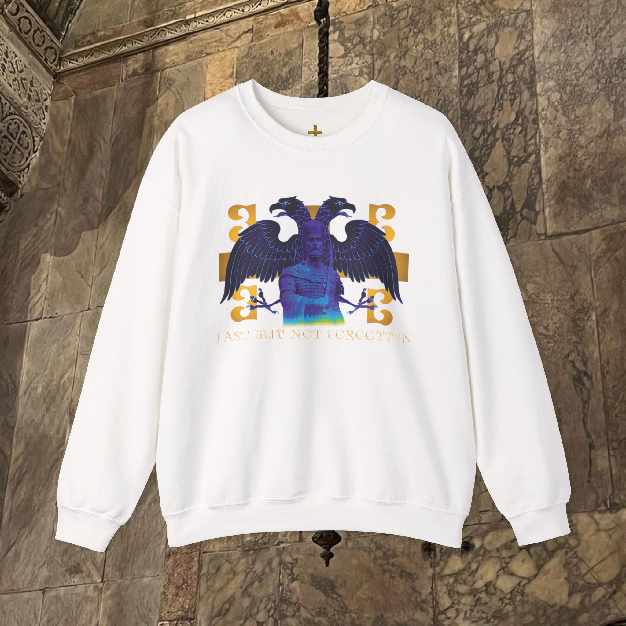 The Last Great Emperor Byzantine Inspired Graphic Crewneck Sweatshirt Front Version