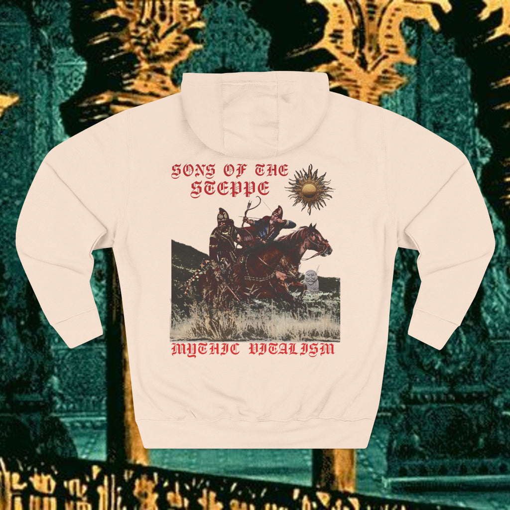 Sons of the Steppe Fleece Hoodie Early Medieval Design