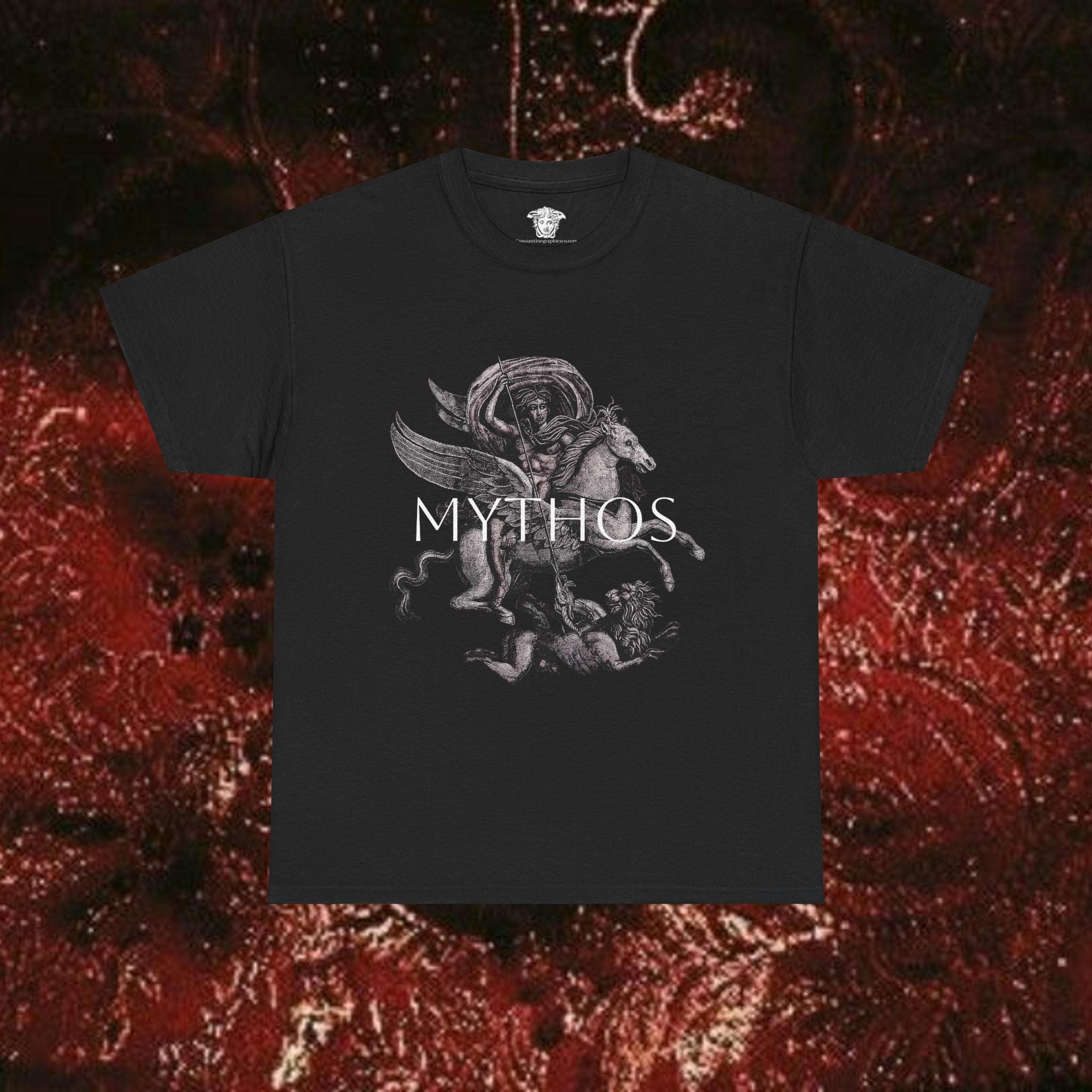 Mythos of the Warrior Graphic Tee - Unisex Heavy Cotton, Historical Shirt, Mythological Esoteric T-Shirt