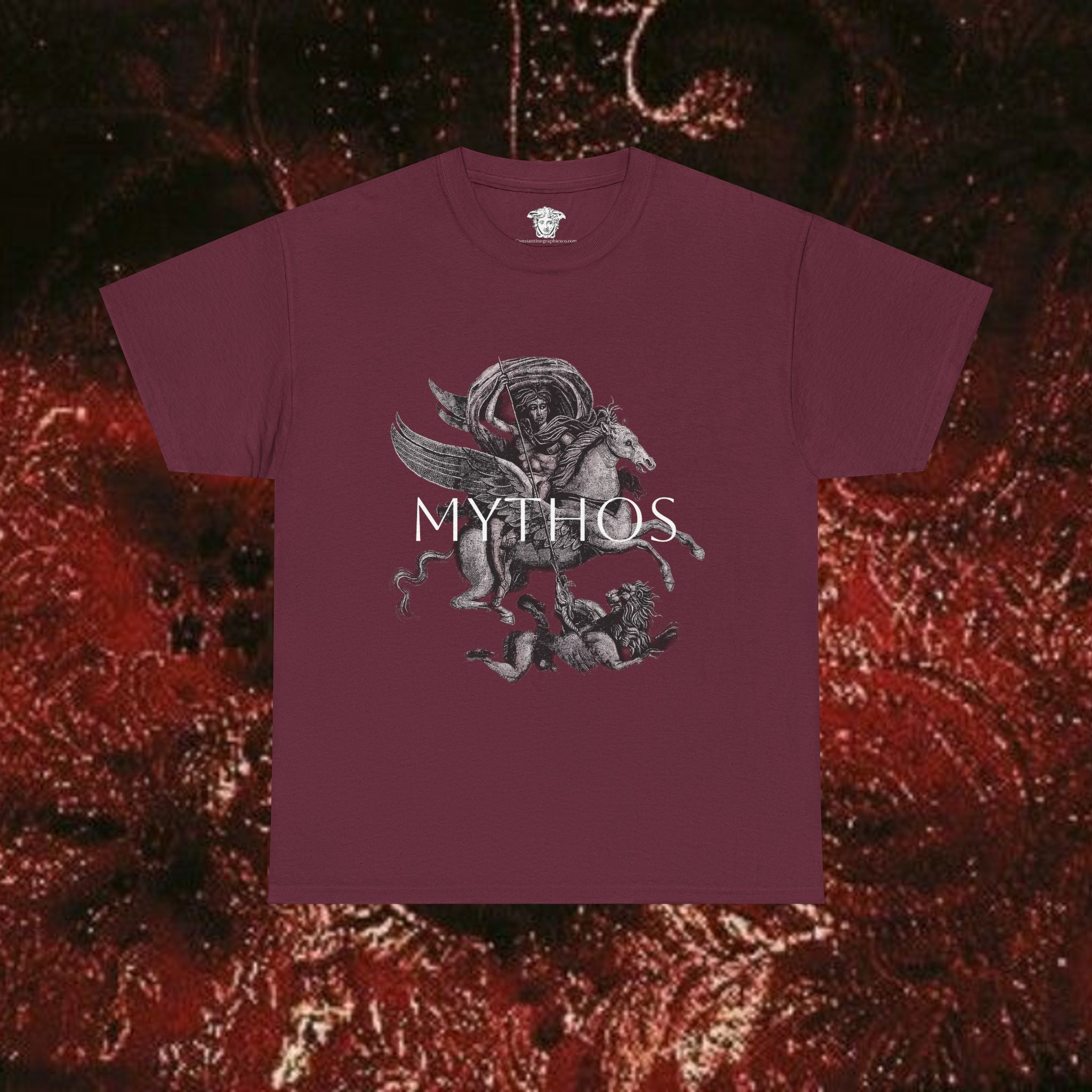 Mythos of the Warrior Graphic Tee - Unisex Heavy Cotton, Historical Shirt, Mythological Esoteric T-Shirt
