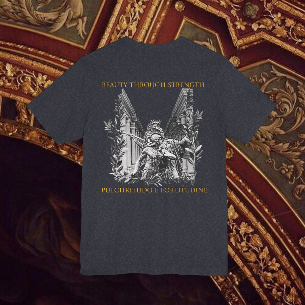 The Goddess's Protection Classically-Inspired Cotton Graphic T Shirt Back Version