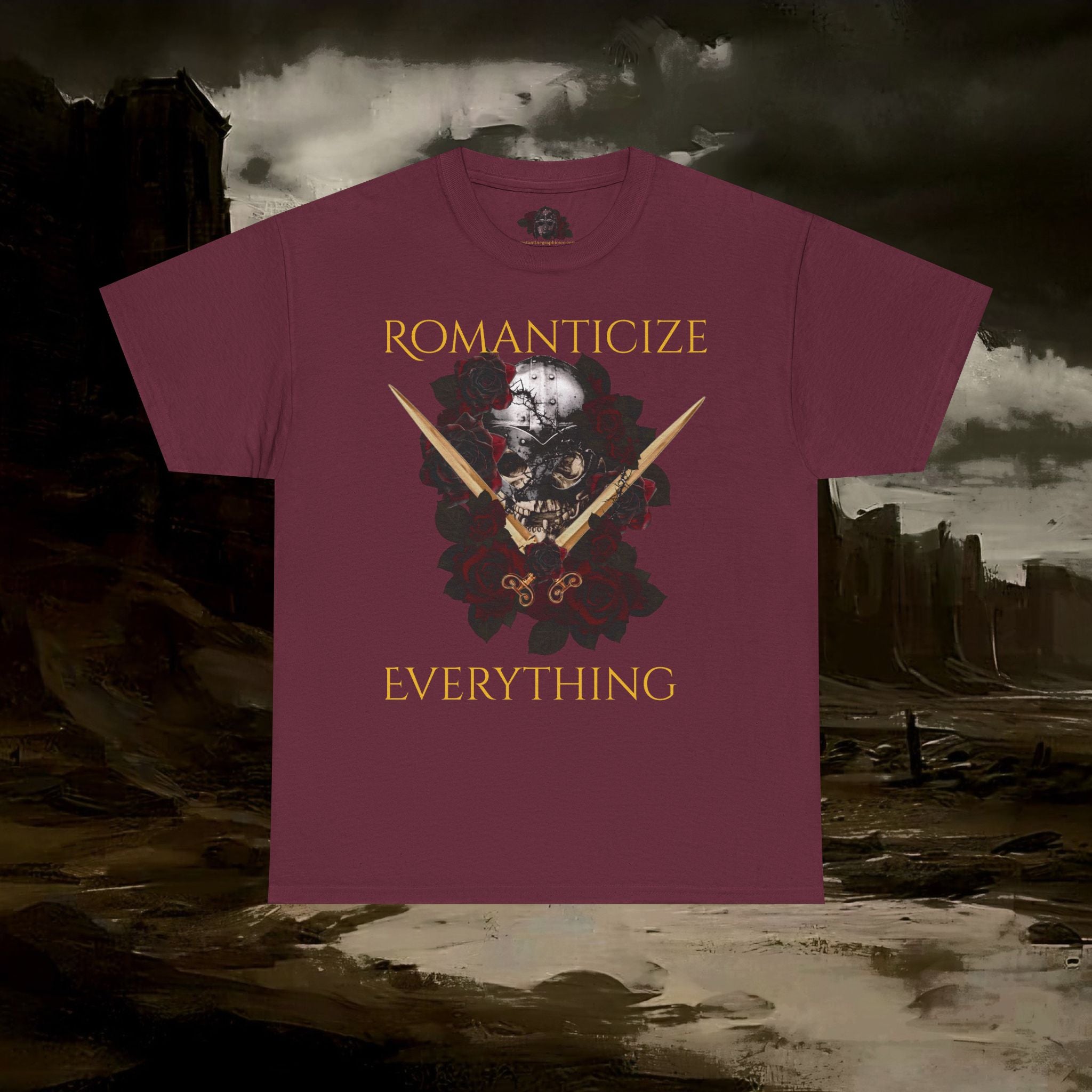 The Barbarian's Fate Medieval Fantasy Inspired Graphic Cotton T-Shirt