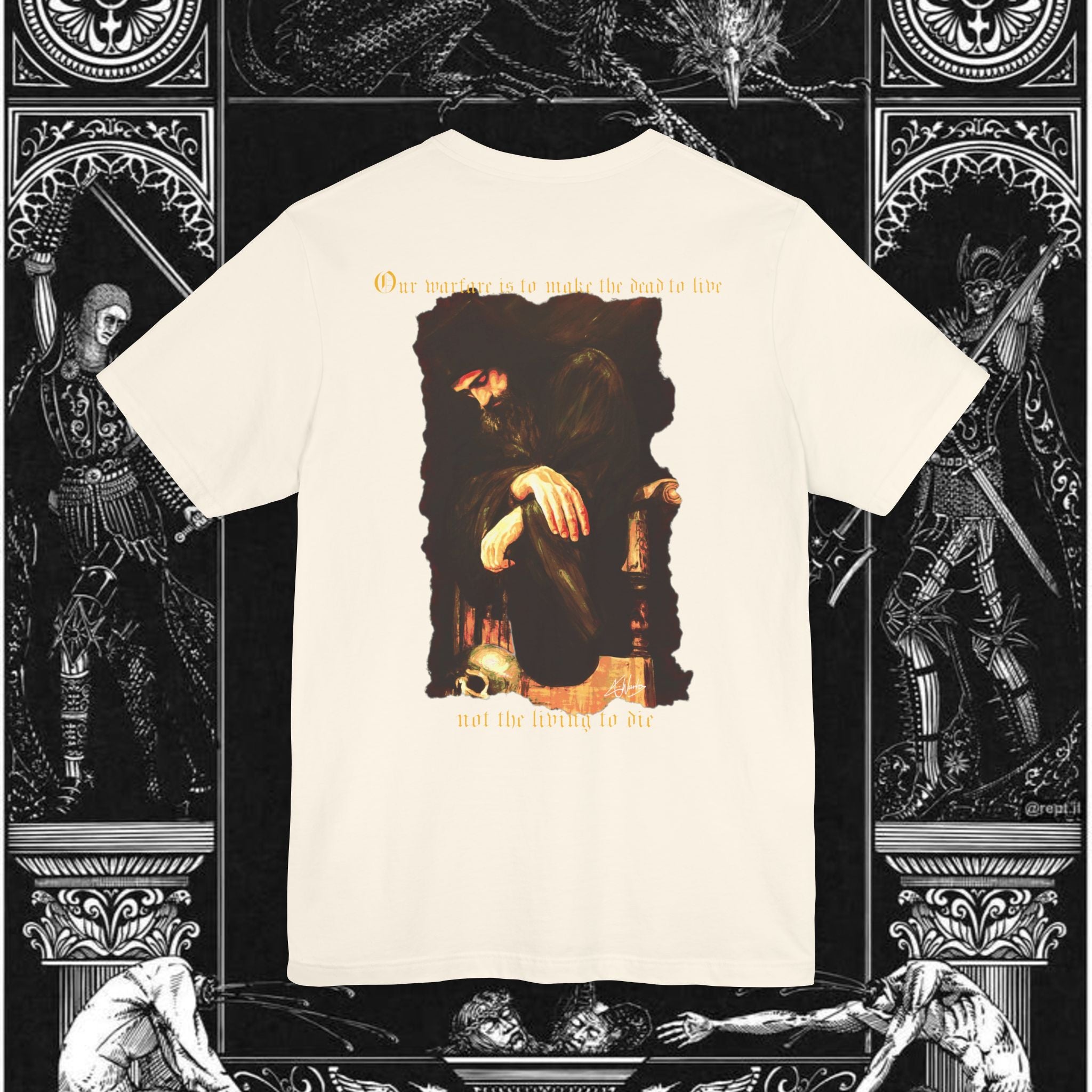 Man's Memento Medieval Fantasy Graphic T Shirt