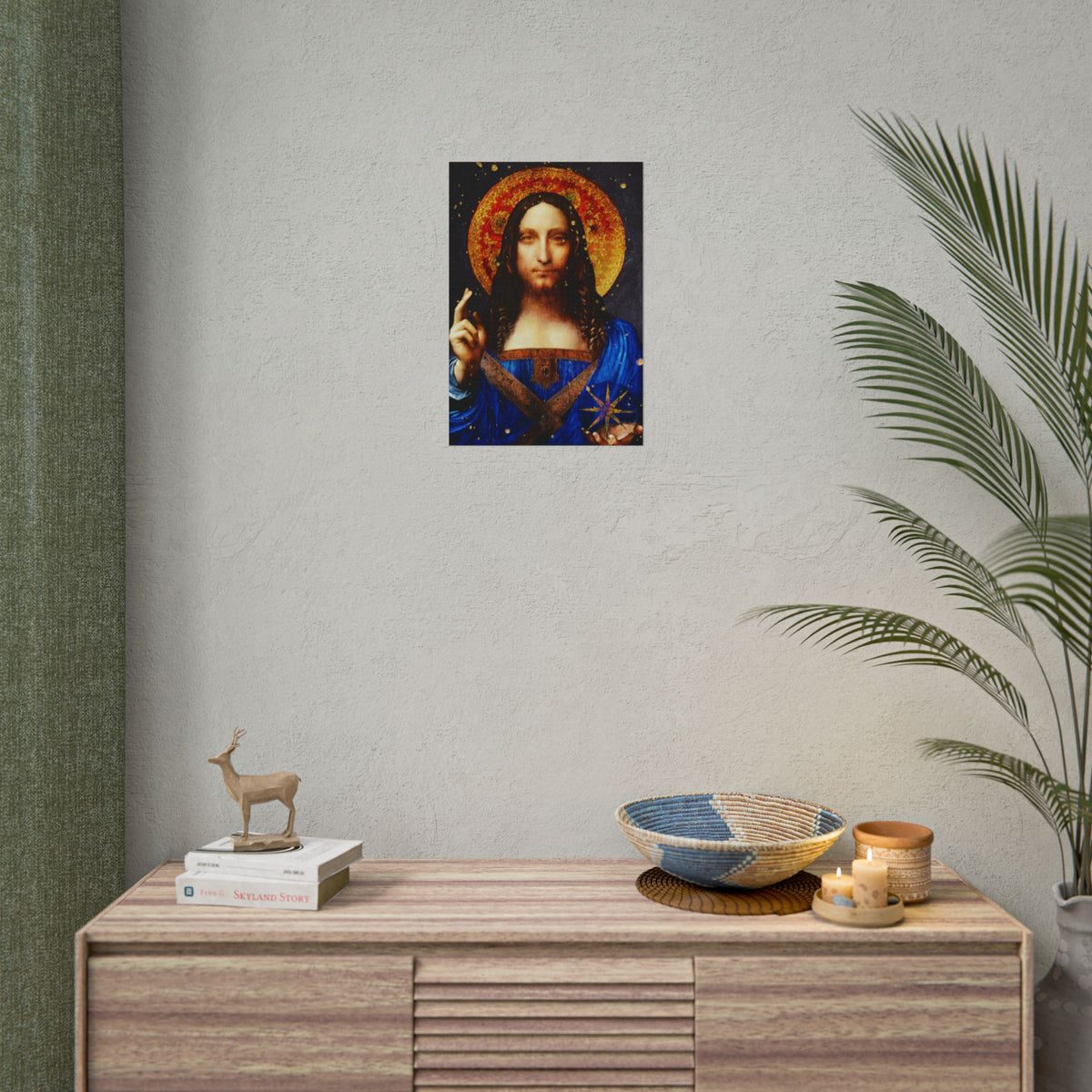 Leonardo da Vinci's Salvator Mundi Remixed Fine Art Print