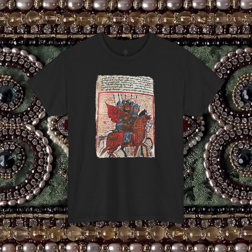 Armenian Warriors Ancient Manuscript Graphic T-Shirt Shirt