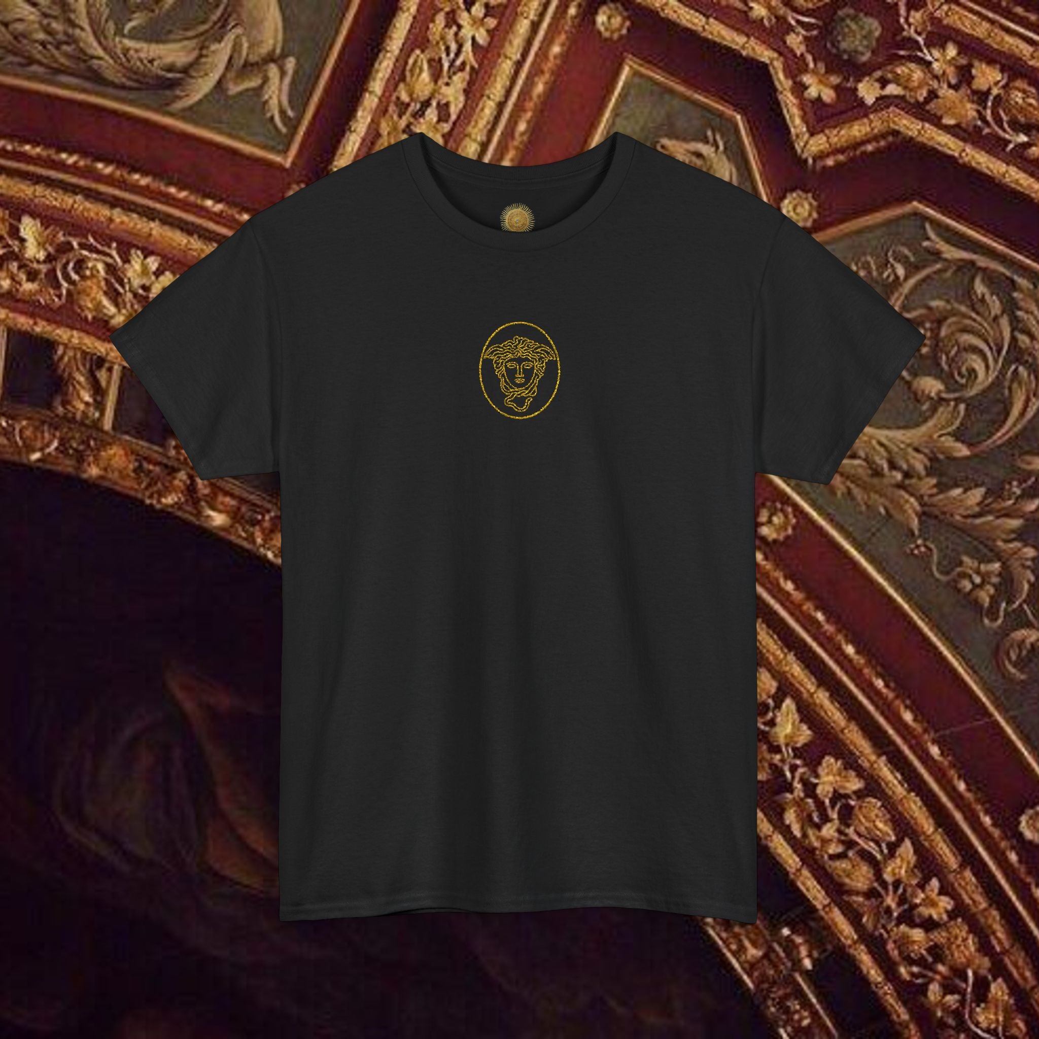 Medusa's Head Unisex Heavy Cotton Tee, Colorful Graphic Tee