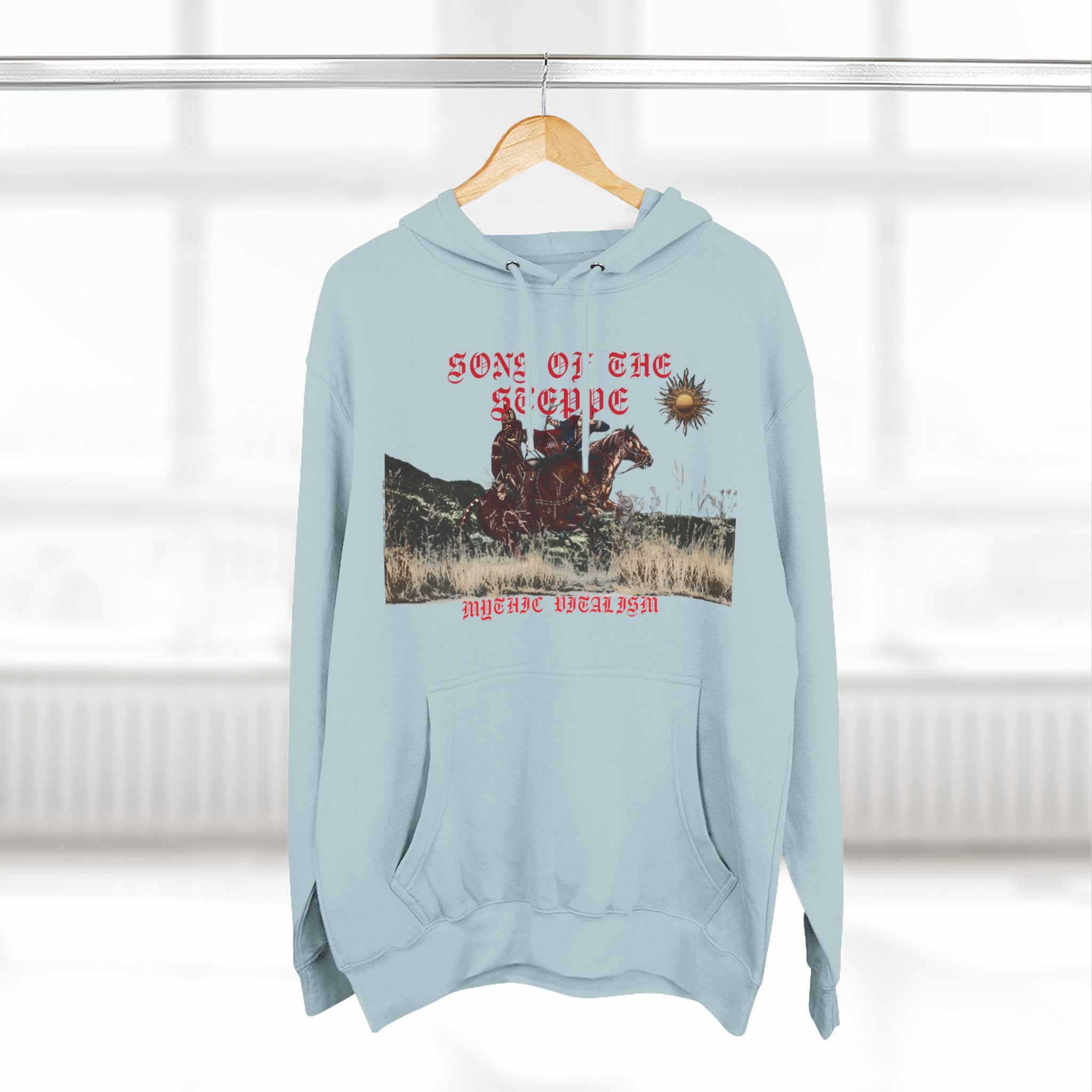 Son of the Steppe Fleece Medieval Graphic Hoodie