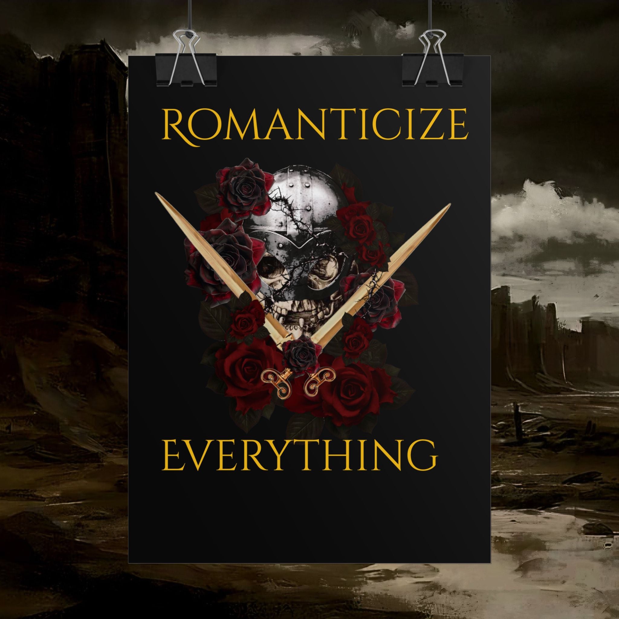 The Barbarian's Fate Early Medieval Fantasy Saxon themed Rolled Posters