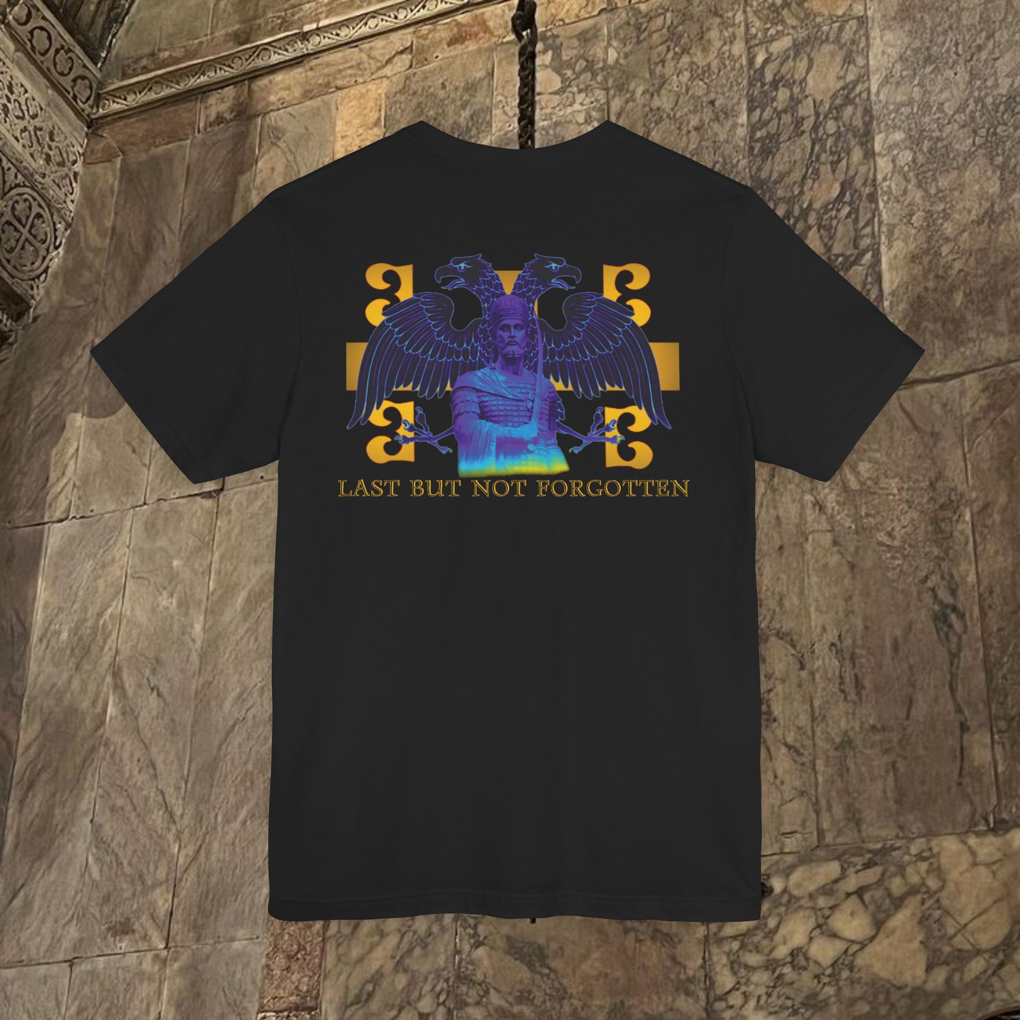 The Last Great Emperor Byzantine Inspired Cotton Graphic T-shirt Back Version