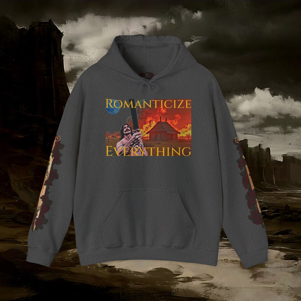 The Barbarian's Mirror Graphic Early Medieval Fantasy Inspired Hoodie
