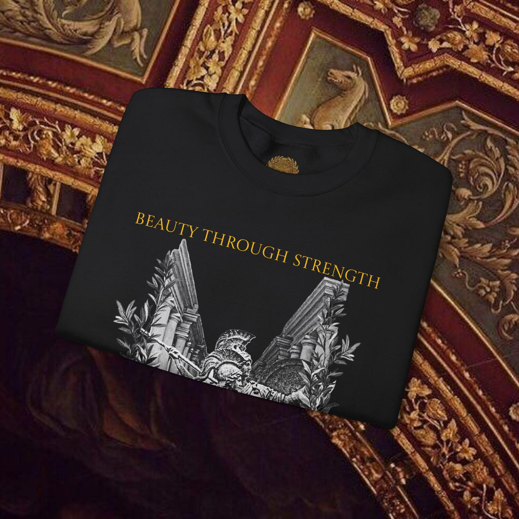 The Goddess's Protection Classically-Inspired Cotton Graphic Sweatshirt