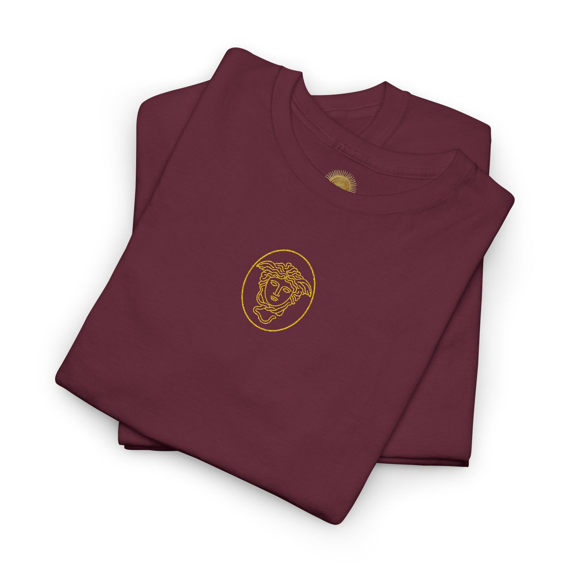 Medusa's Head Unisex Heavy Cotton Tee, Colorful Graphic Tee