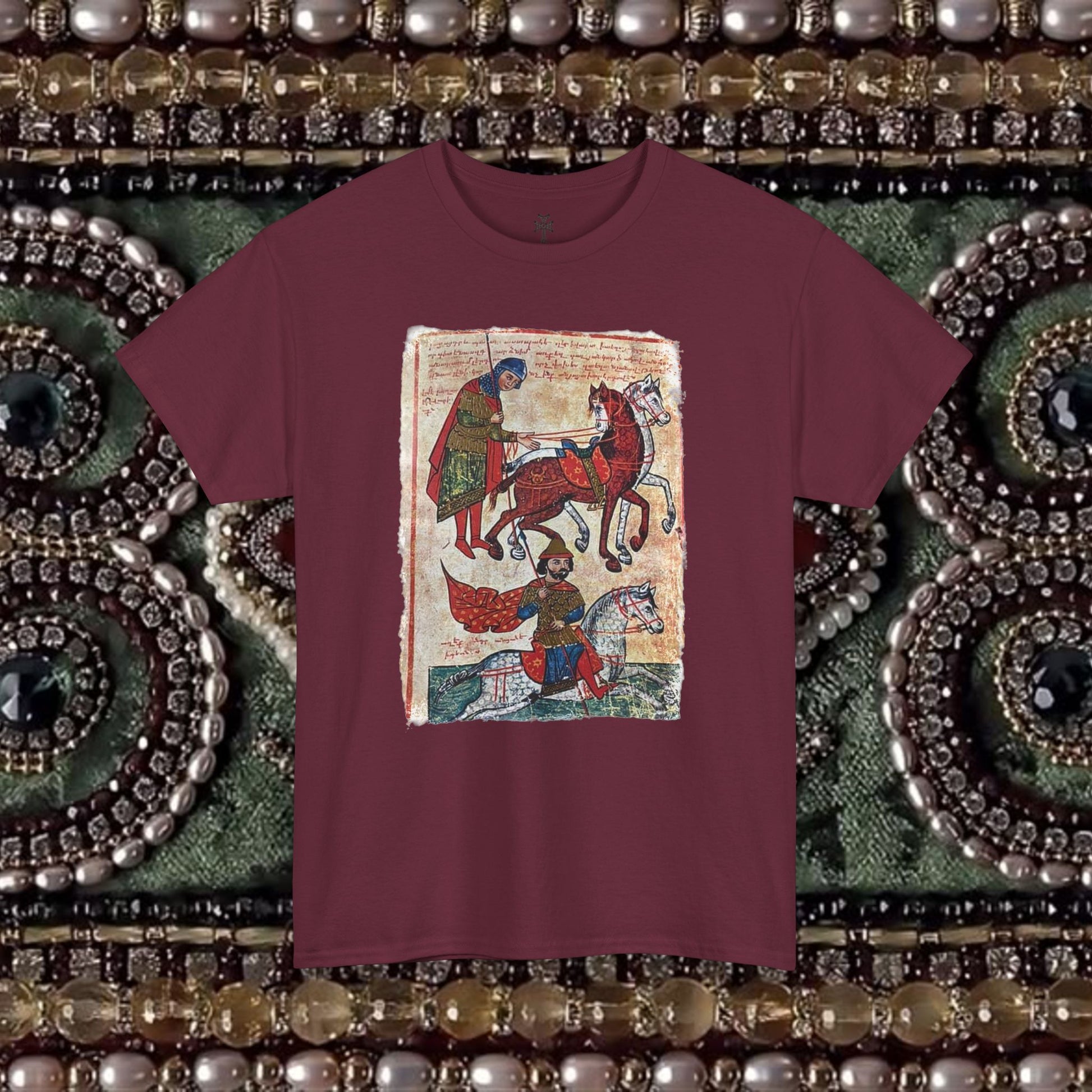 Ancient Armenian Manuscript Religious Graphic T-Shirt