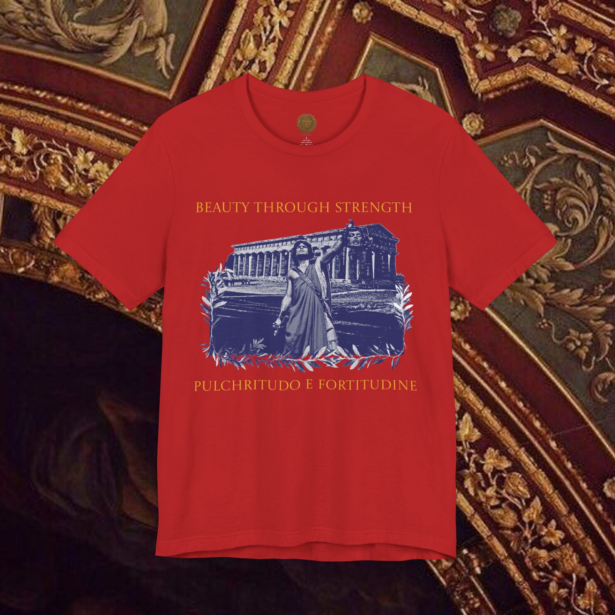The Hero's Victory Classically-Themed Cotton Graphic T Shirt