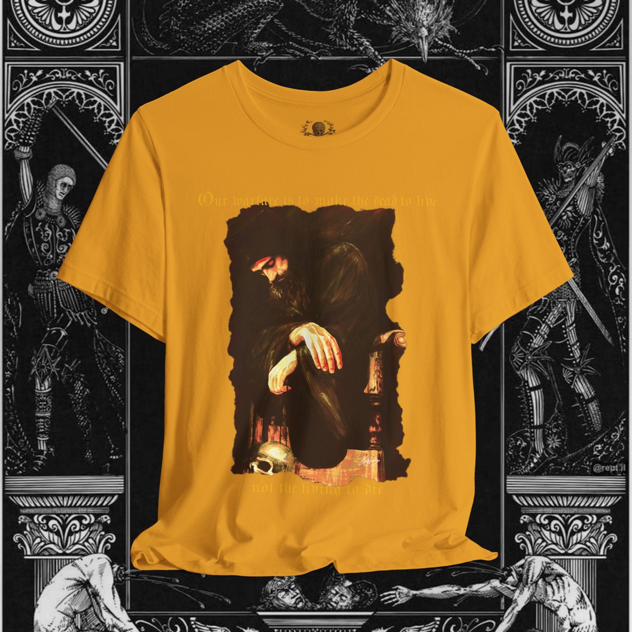 Man's Memento Medieval Fantasy Graphic T Shirt