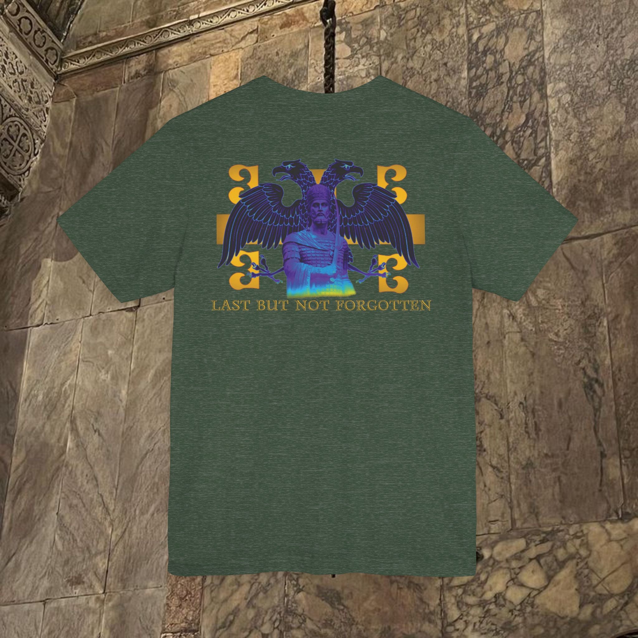 The Last Great Emperor Byzantine Inspired Cotton Graphic T-shirt Back Version