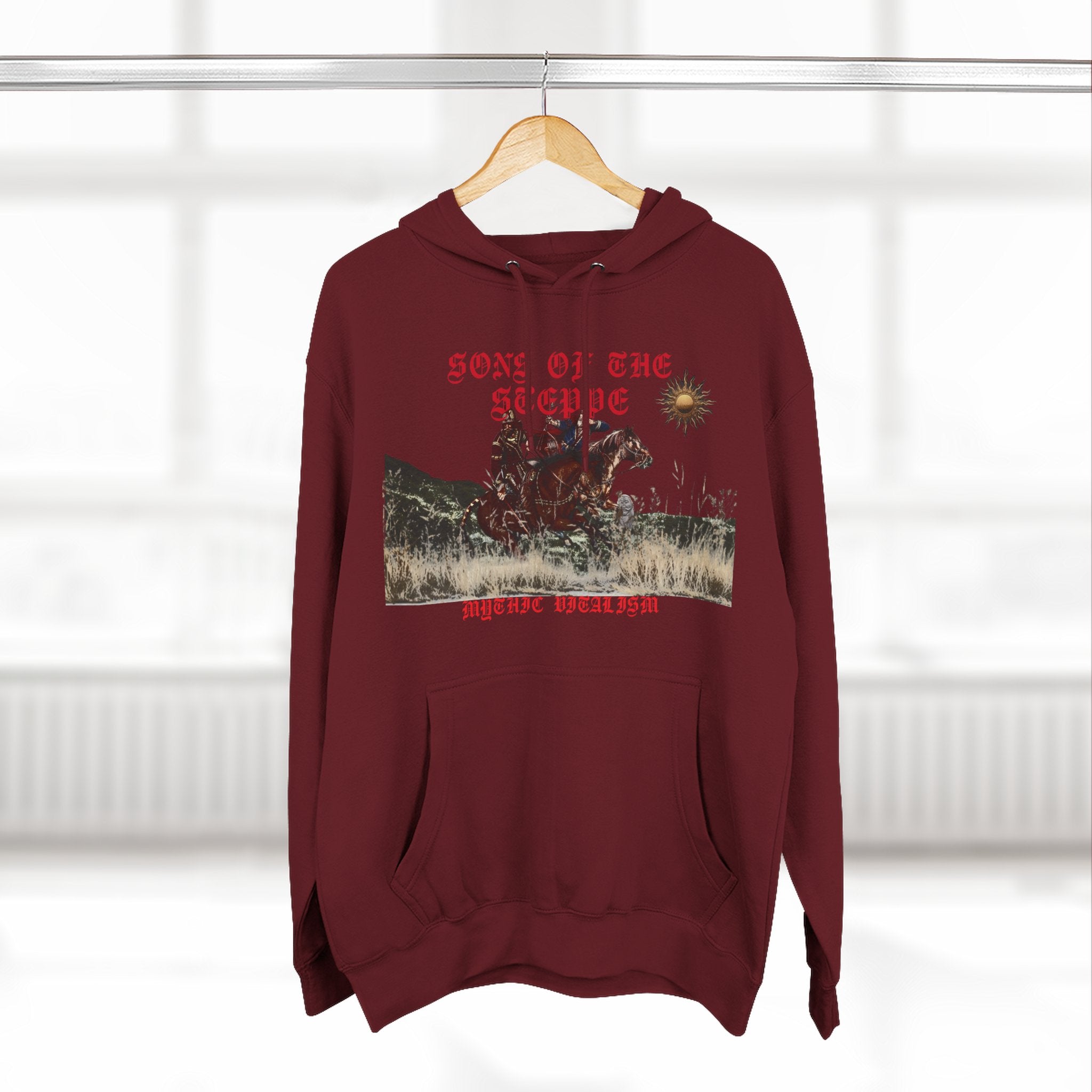 Son of the Steppe Fleece Medieval Graphic Hoodie