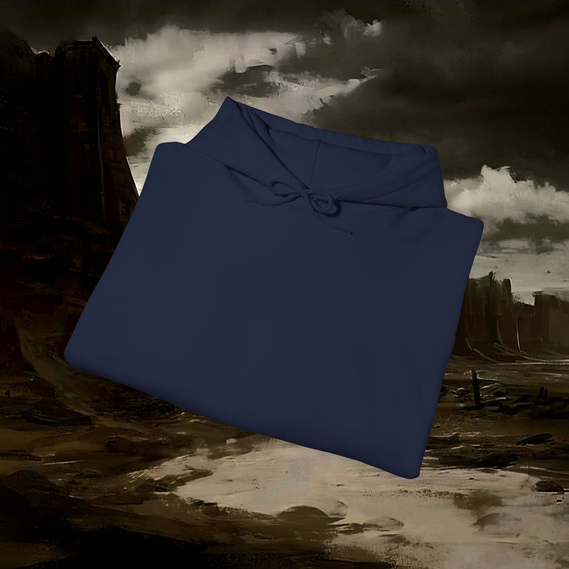 The Barbarian's Fate Medieval Dark Fantasy Inspired Graphic Hoodie back version