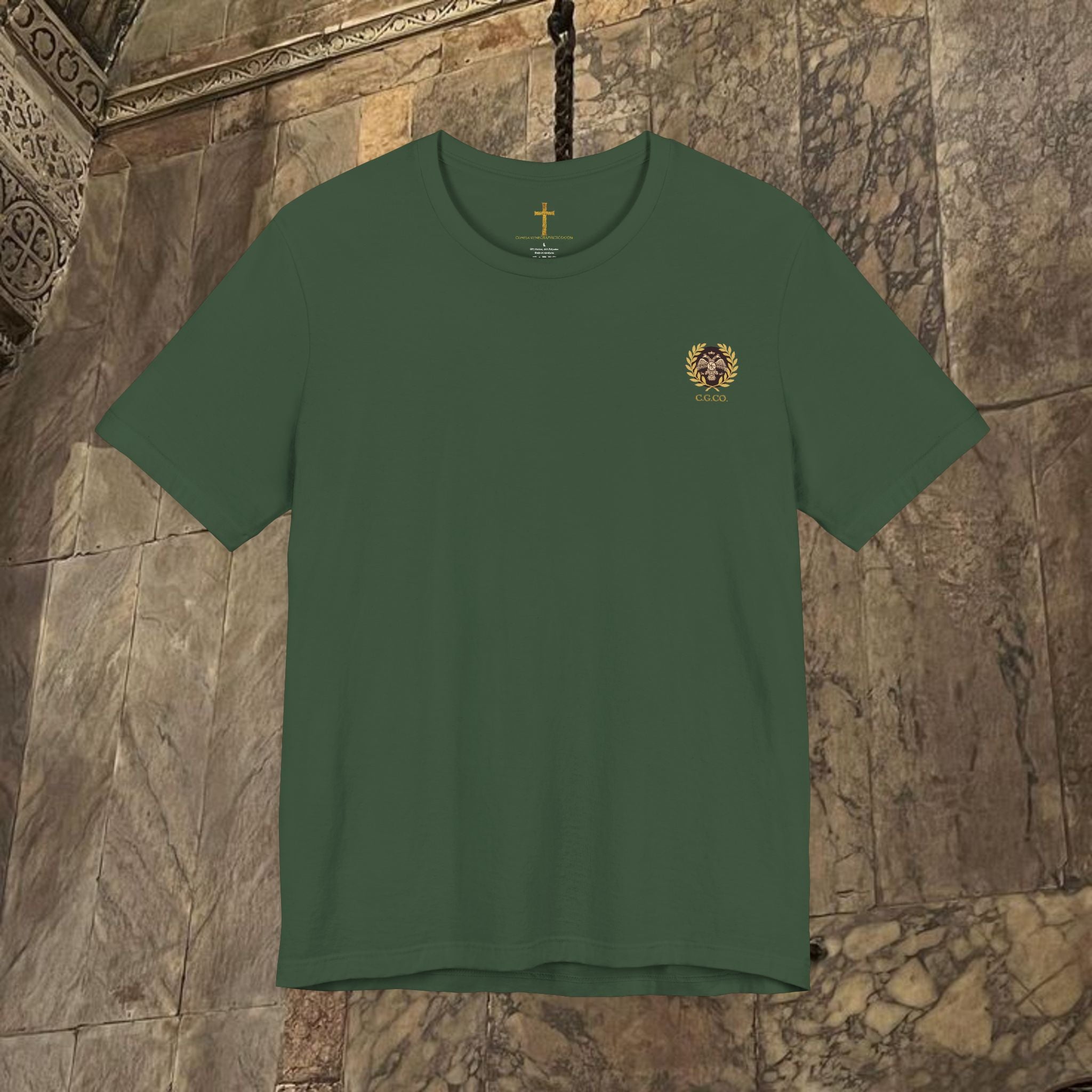 The Last Great Emperor Byzantine Inspired Cotton Graphic T-shirt Back Version