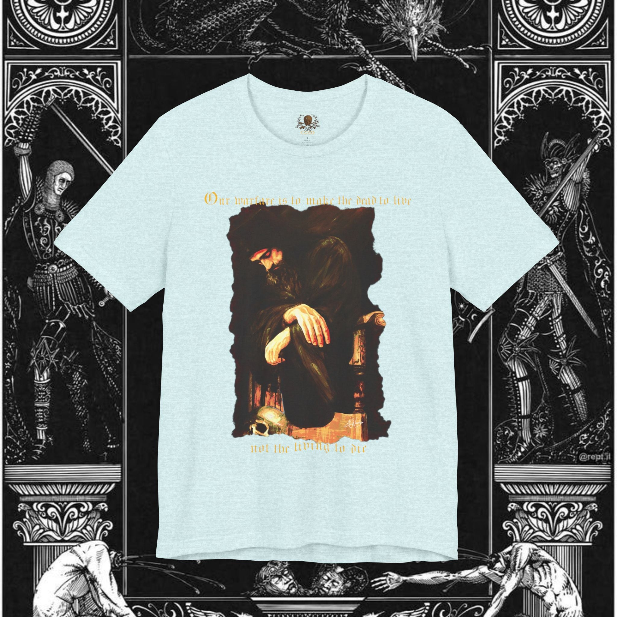 Man's Memento Medieval Fantasy Graphic T Shirt