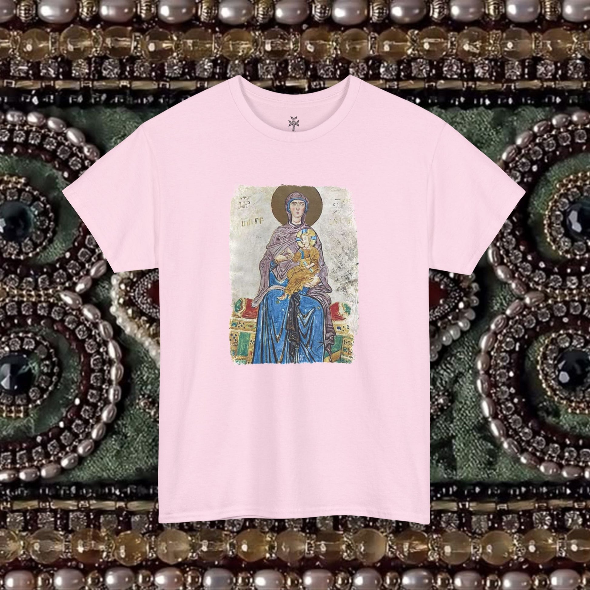 Armenian Manuscript Virgin and Christ Graphic T-Shirt