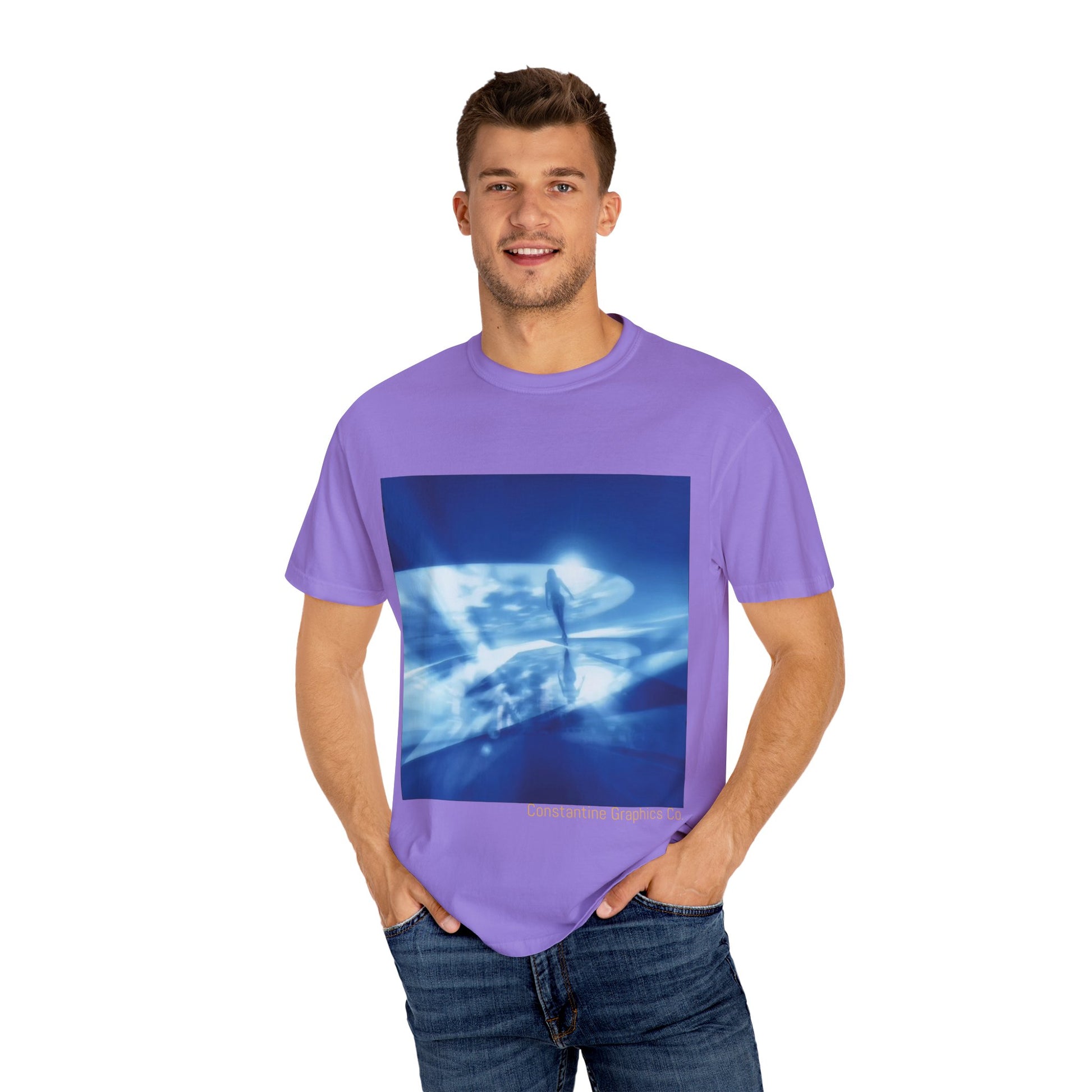 The Blue Portal Cyber Y2k Graphic T Shirt