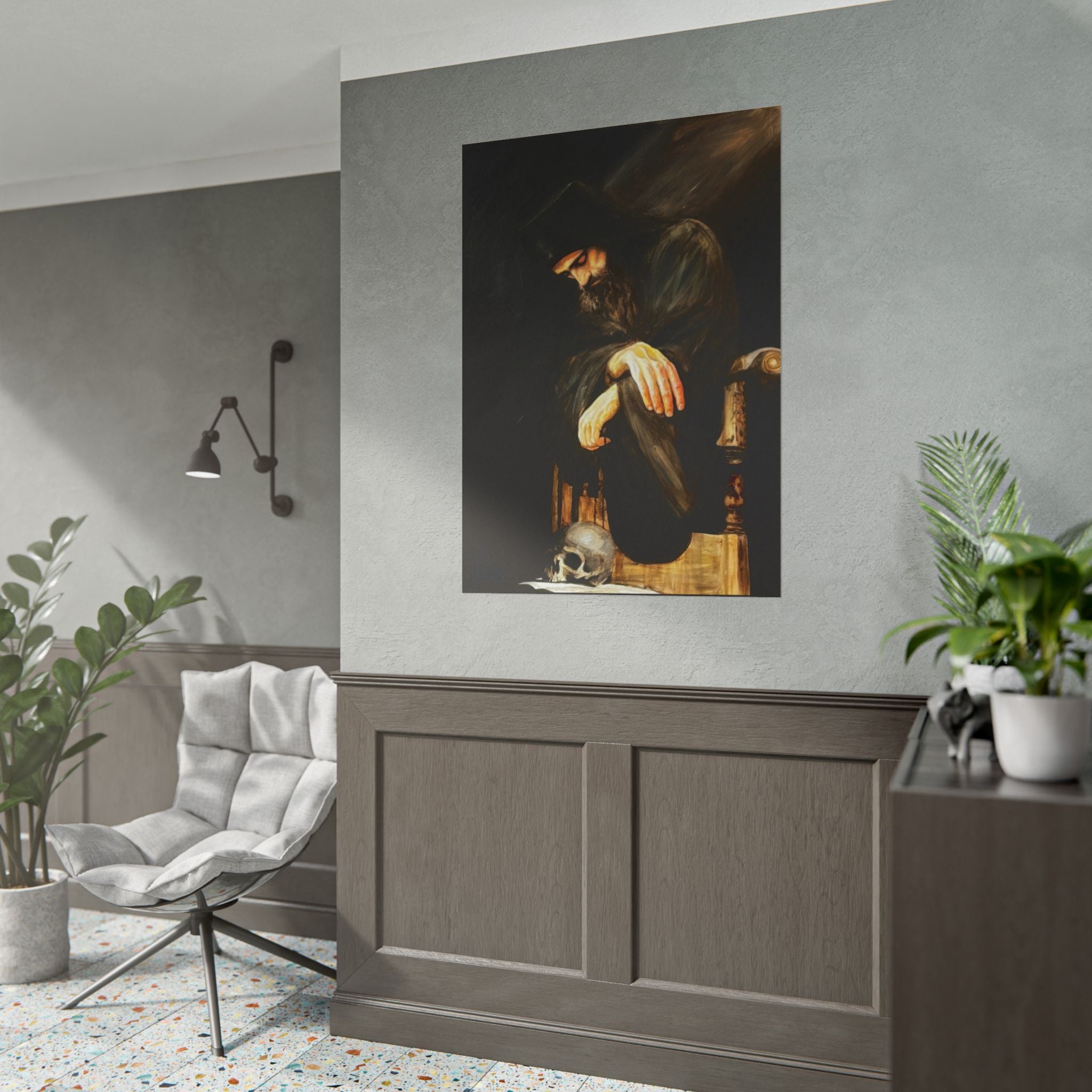 Man's Memento Medieval Fantasy Fine Art Print