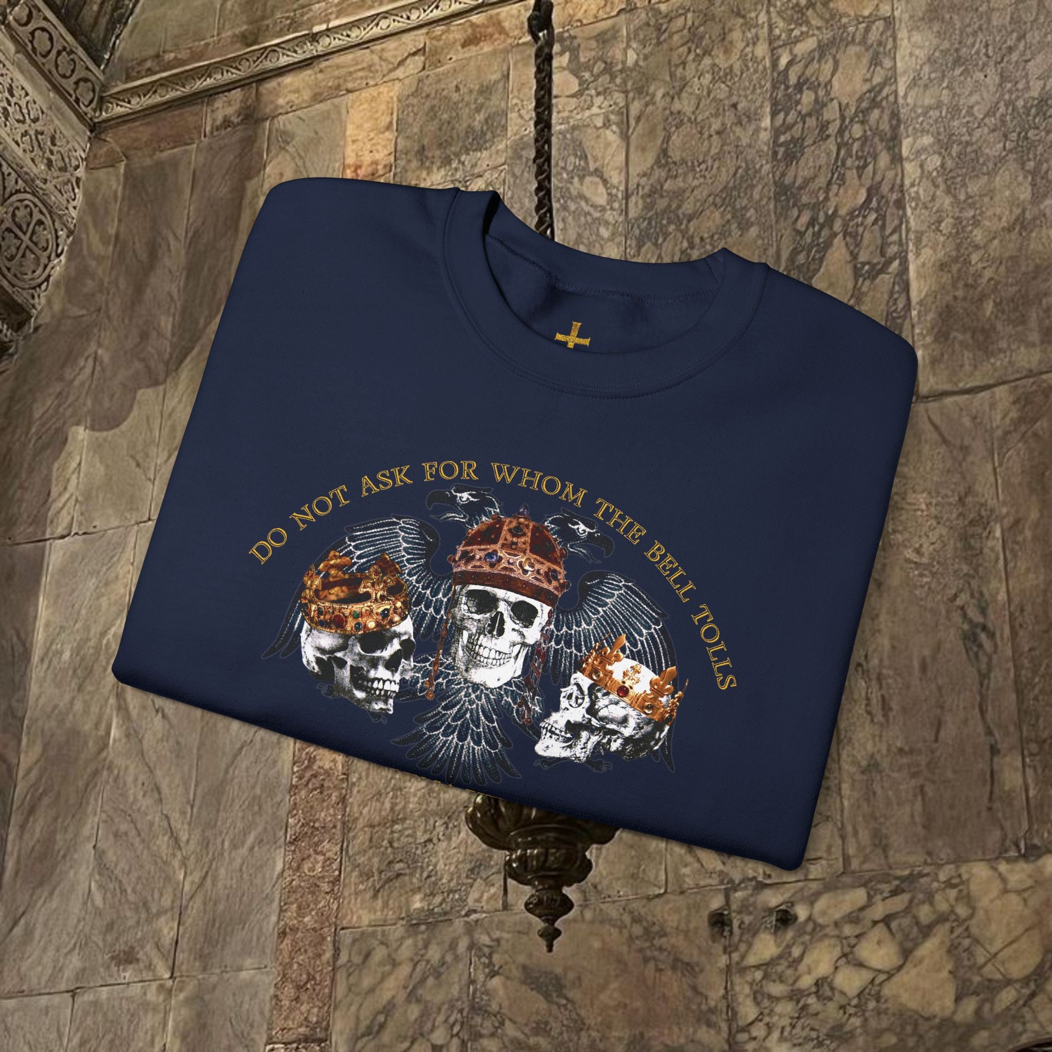 The Kings Fate Byzantine Inspired Graphic Crewneck Sweatshirt