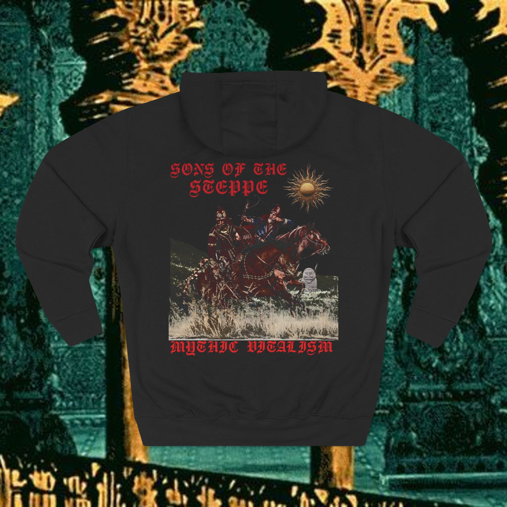 Sons of the Steppe Fleece Hoodie Early Medieval Design