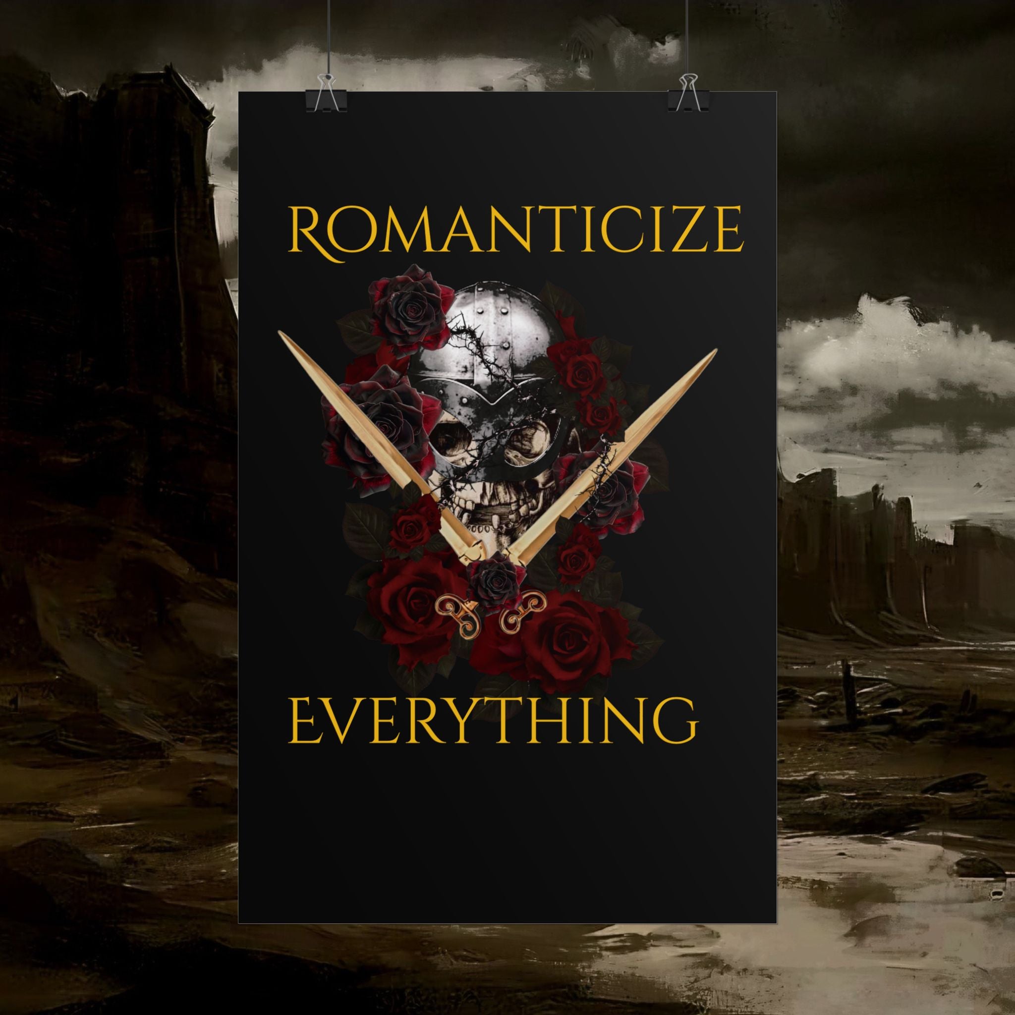 The Barbarian's Fate Early Medieval Fantasy Saxon themed Rolled Posters