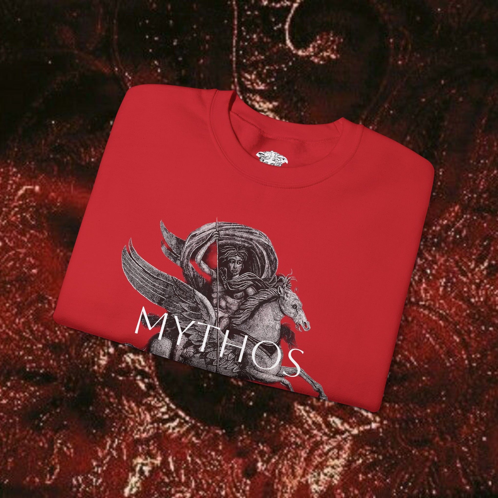 Warrior's Mythos Unisex Heavy Blend Sweatshirt.