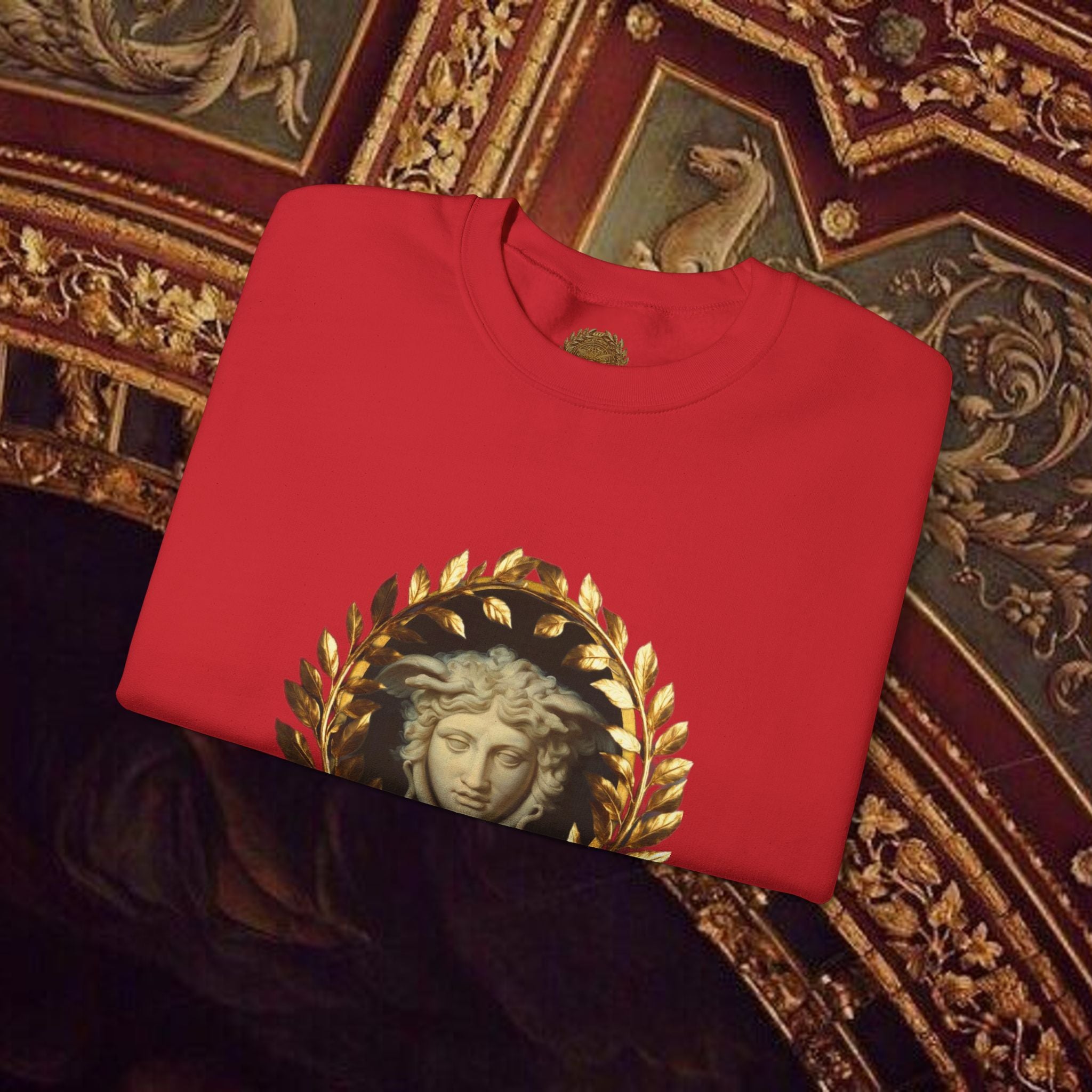 Medusa's Gaze Classical Inspired Mythology Unisex Heavy Blend Crewneck Graphic Sweatshirt