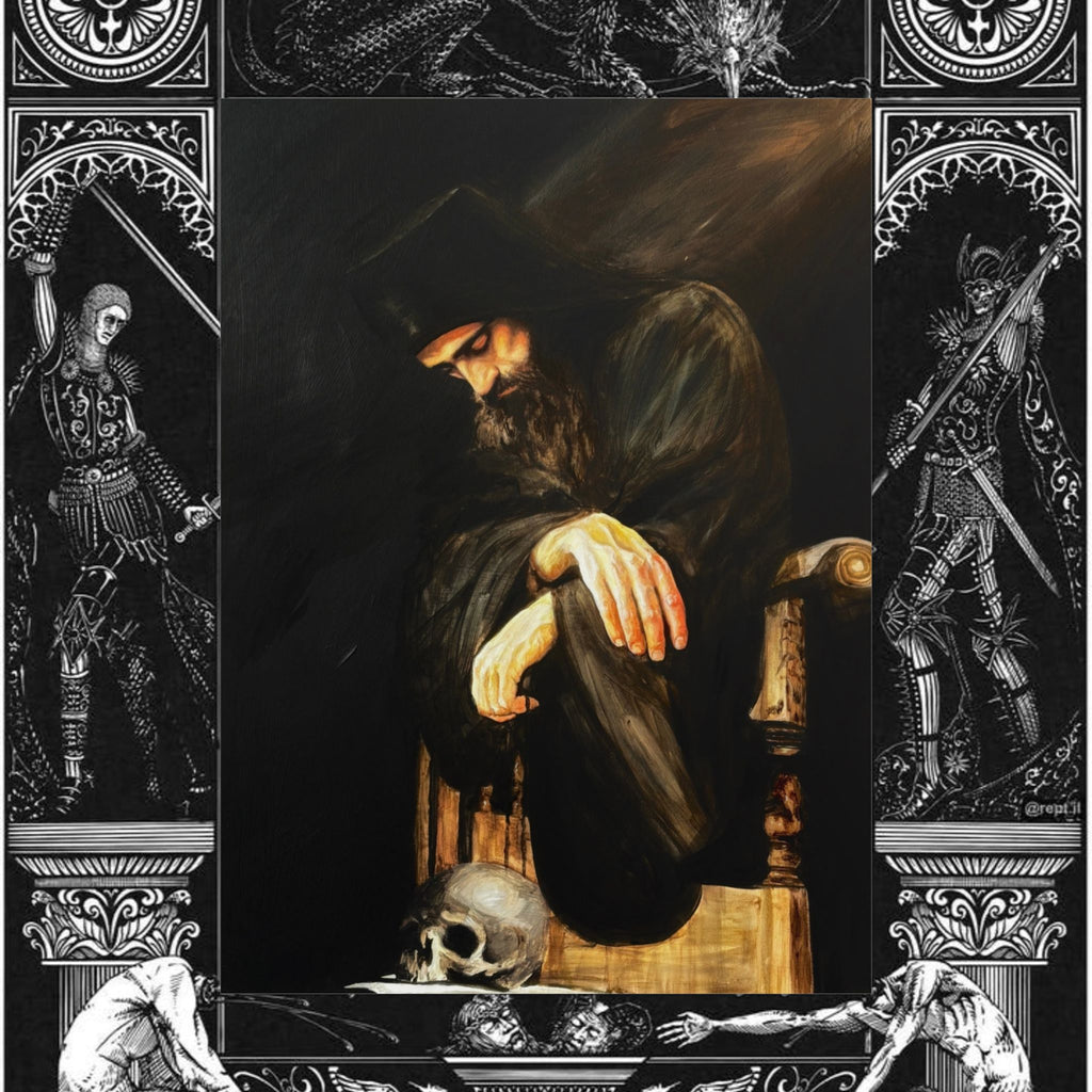Man's Memento Medieval Fantasy Fine Art Print