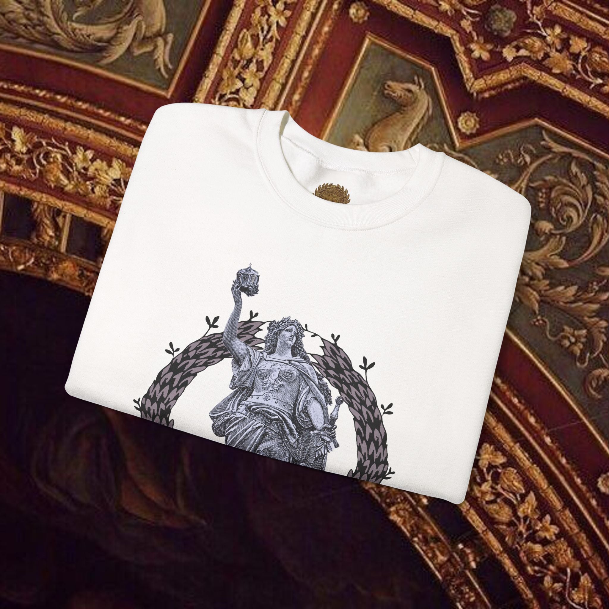 Goddess Victory Neo-Classical Crewneck Sweatshirt piece