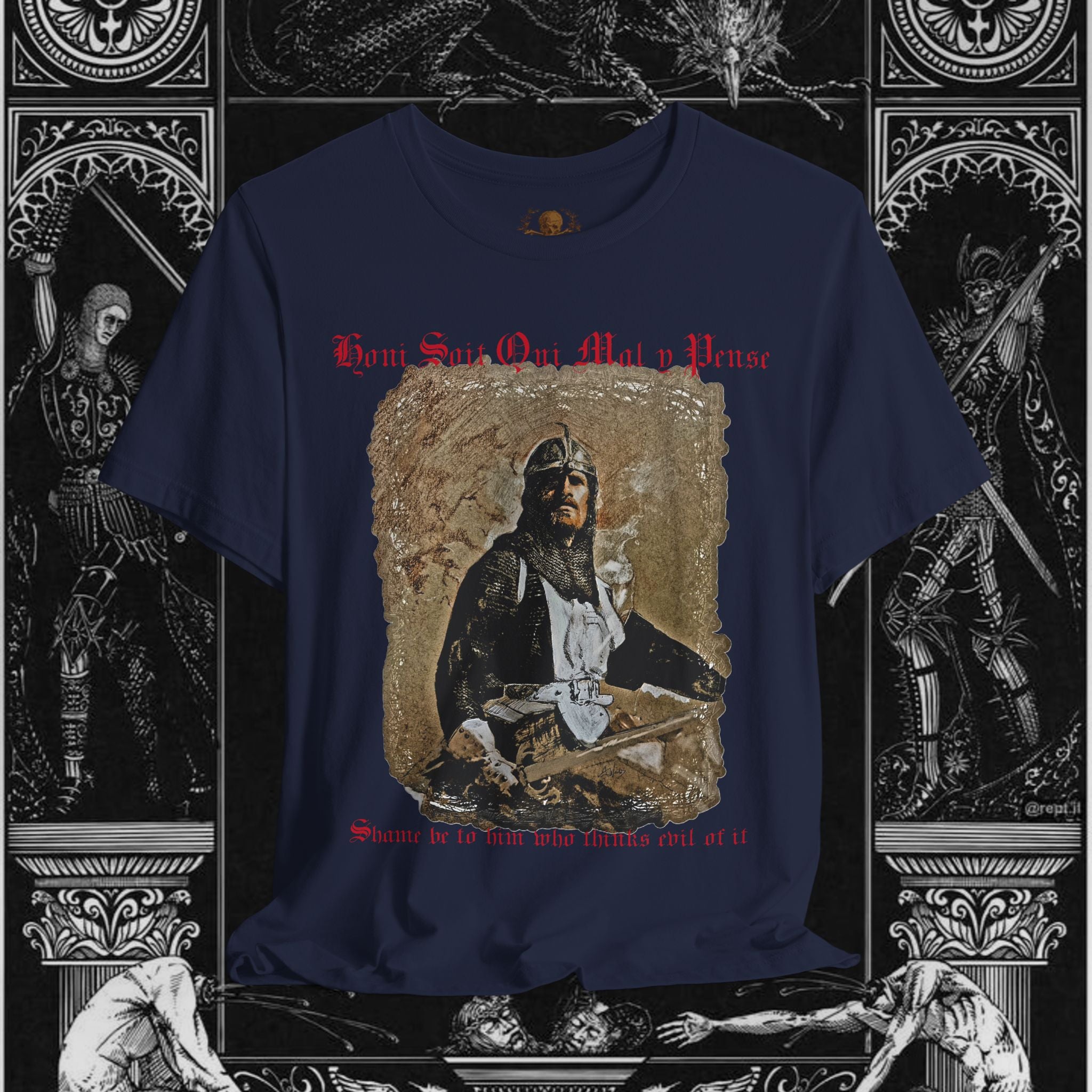 The Knight's Rest Medieval Fantasy Graphic T Shirt