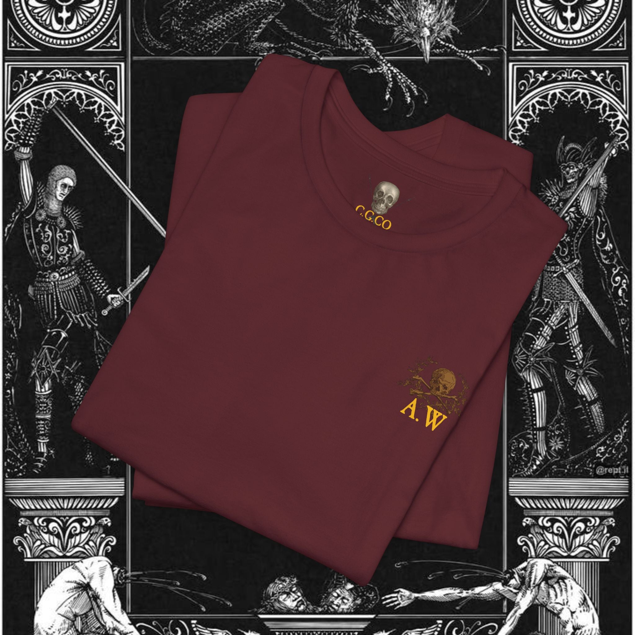 Man's Memento Medieval Fantasy Graphic T Shirt