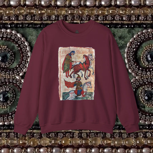 Ancient Armenian Manuscript Graphic Sweatshirt Design