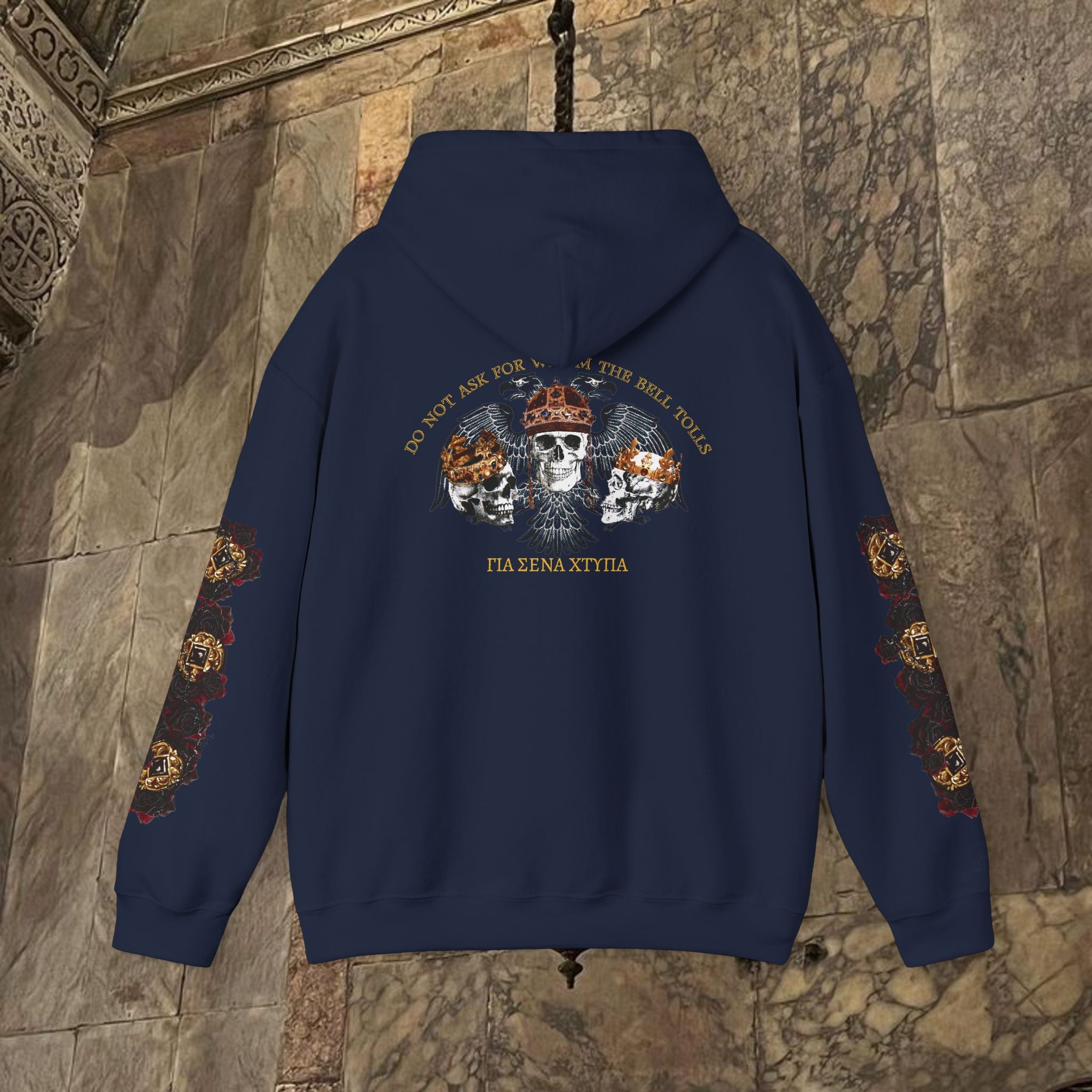 The Kings Fate Byzantine Inspired Graphic Hoodie Back Version