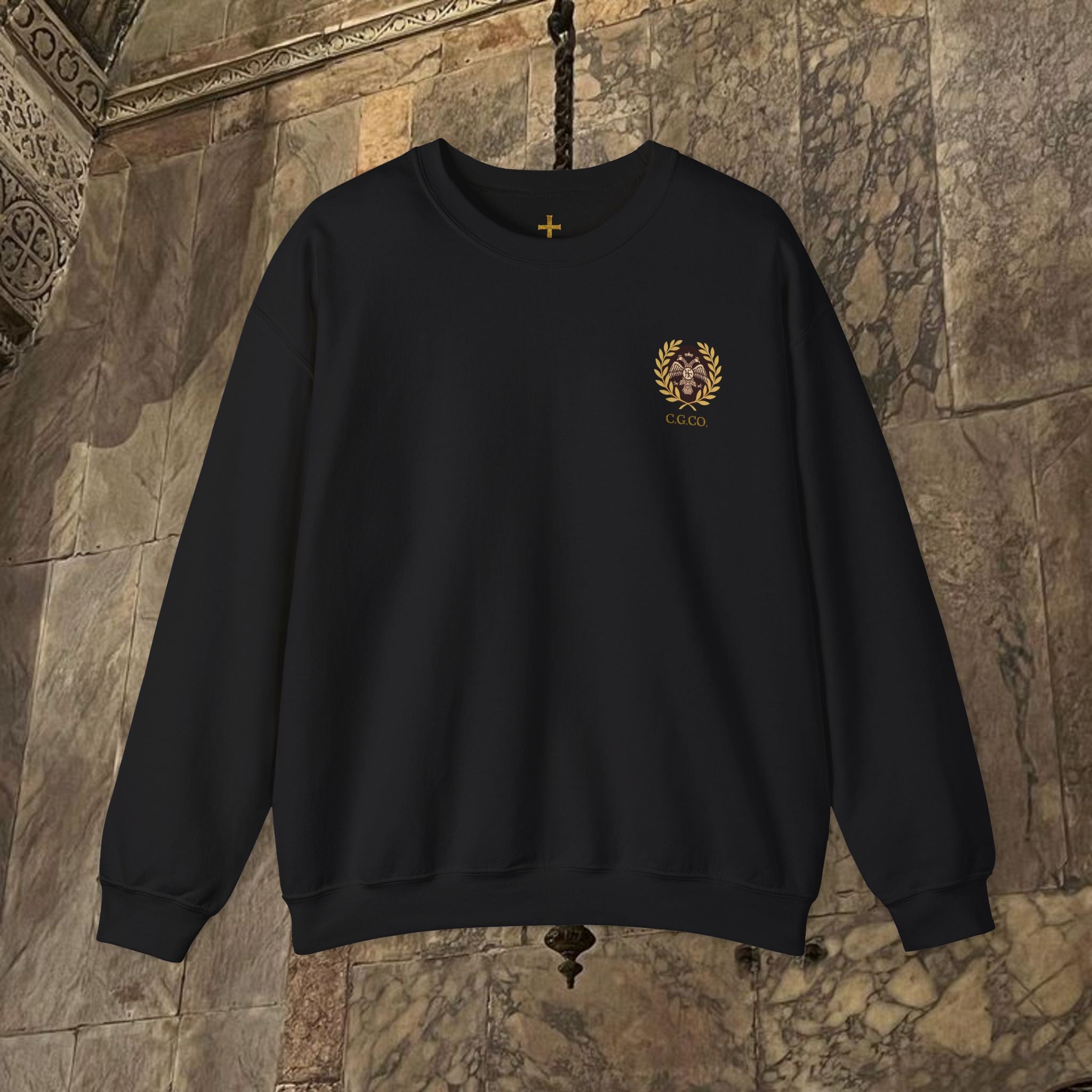 The Kings Fate Byzantine Inspired Graphic Crewneck Sweatshirt Back Version