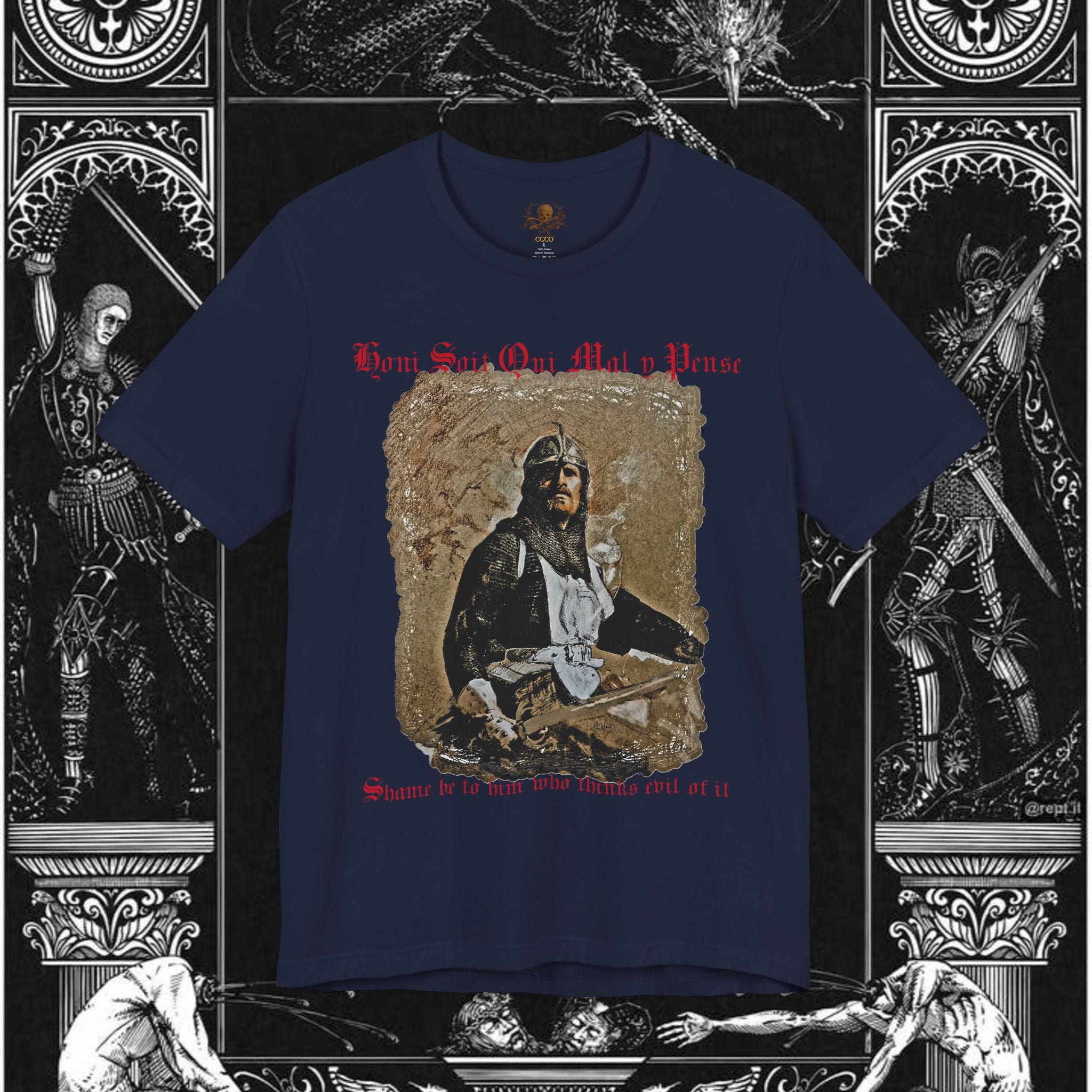 The Knight's Rest Medieval Fantasy Graphic T Shirt