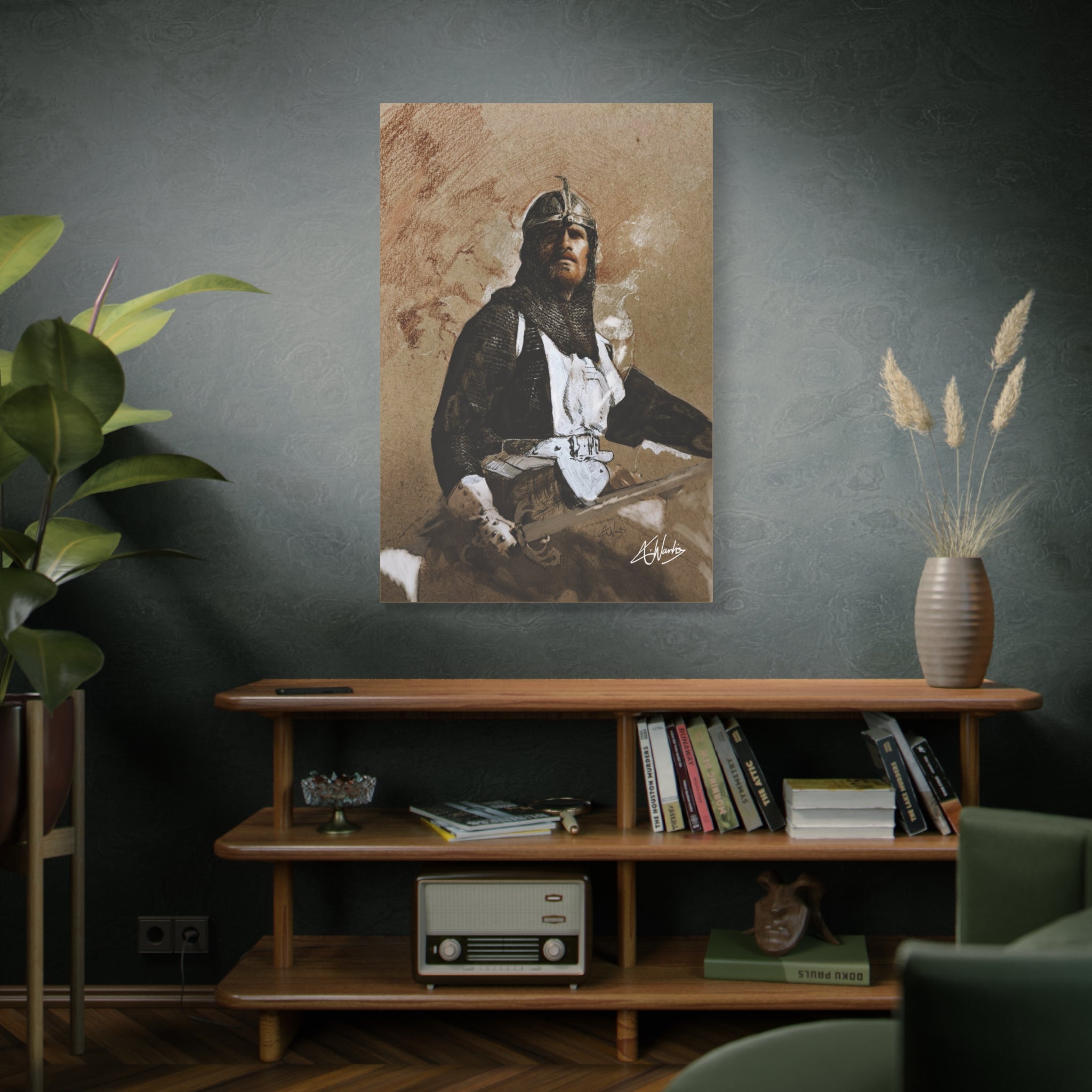 The Knight's Rest Medieval Fantasy Canvas