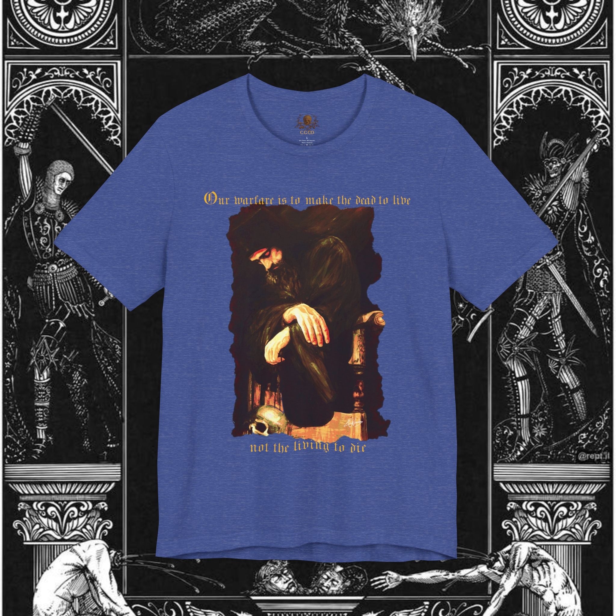 Man's Memento Medieval Fantasy Graphic T Shirt