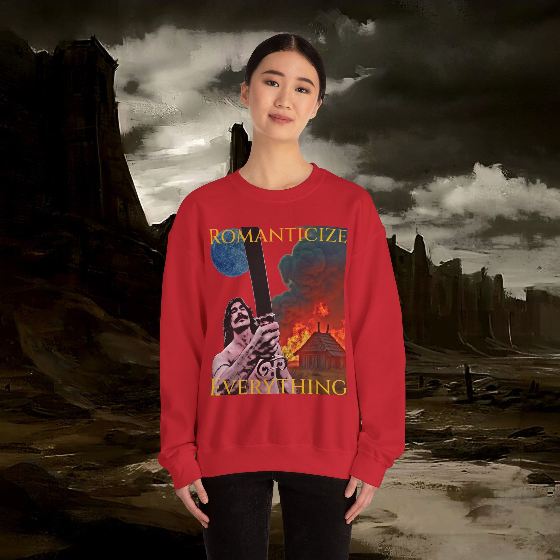 The Barbarian's Mirror, Unisex Crewneck Graphic Sweatshirt