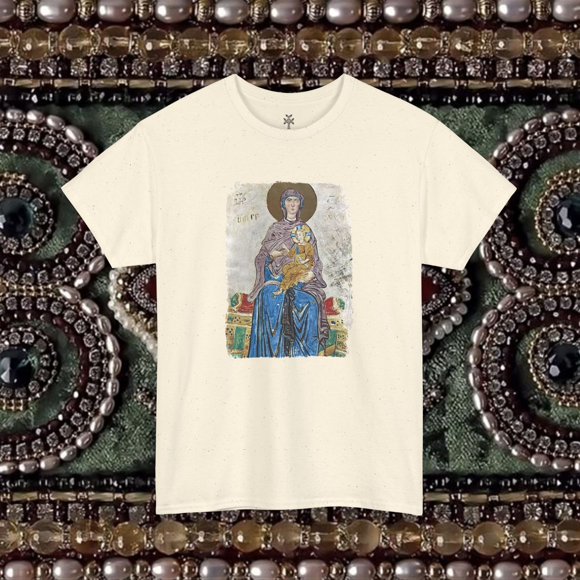 Armenian Manuscript Virgin and Christ Graphic T-Shirt