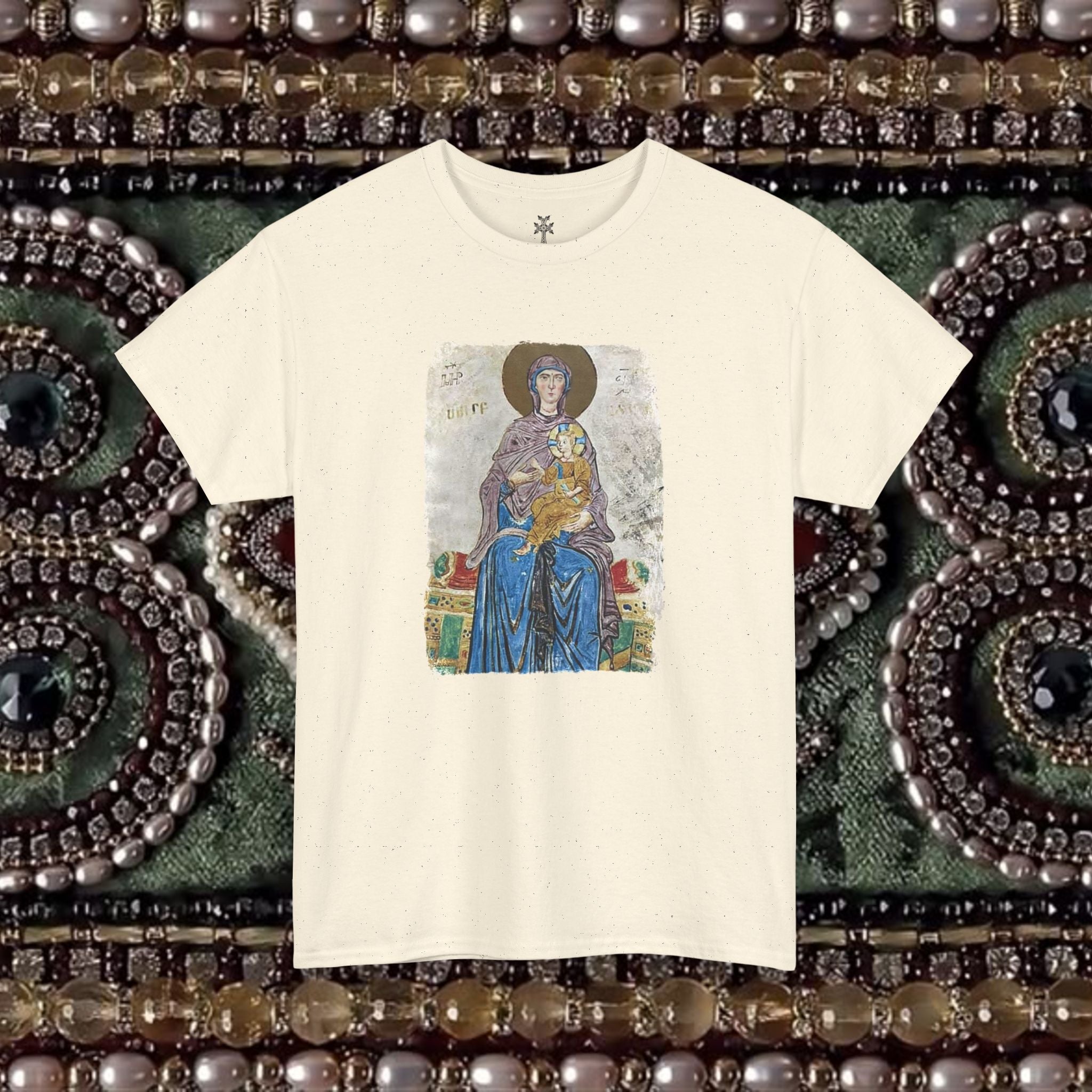 Medieval Armenian Manuscript Art Cotton Graphic T-Shirt