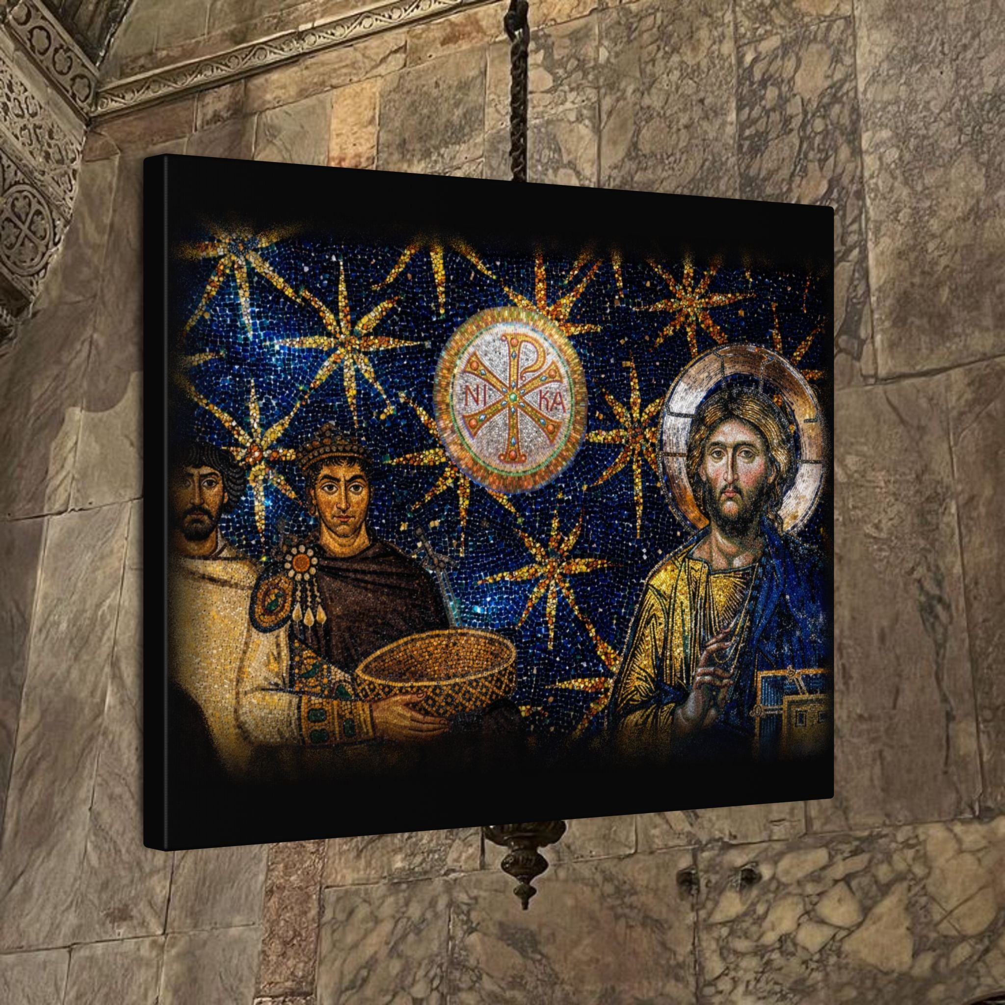 Justinian's Glory Byzantine Late Roman Inspired Matte Canvas, Stretched, (Multi-Size)