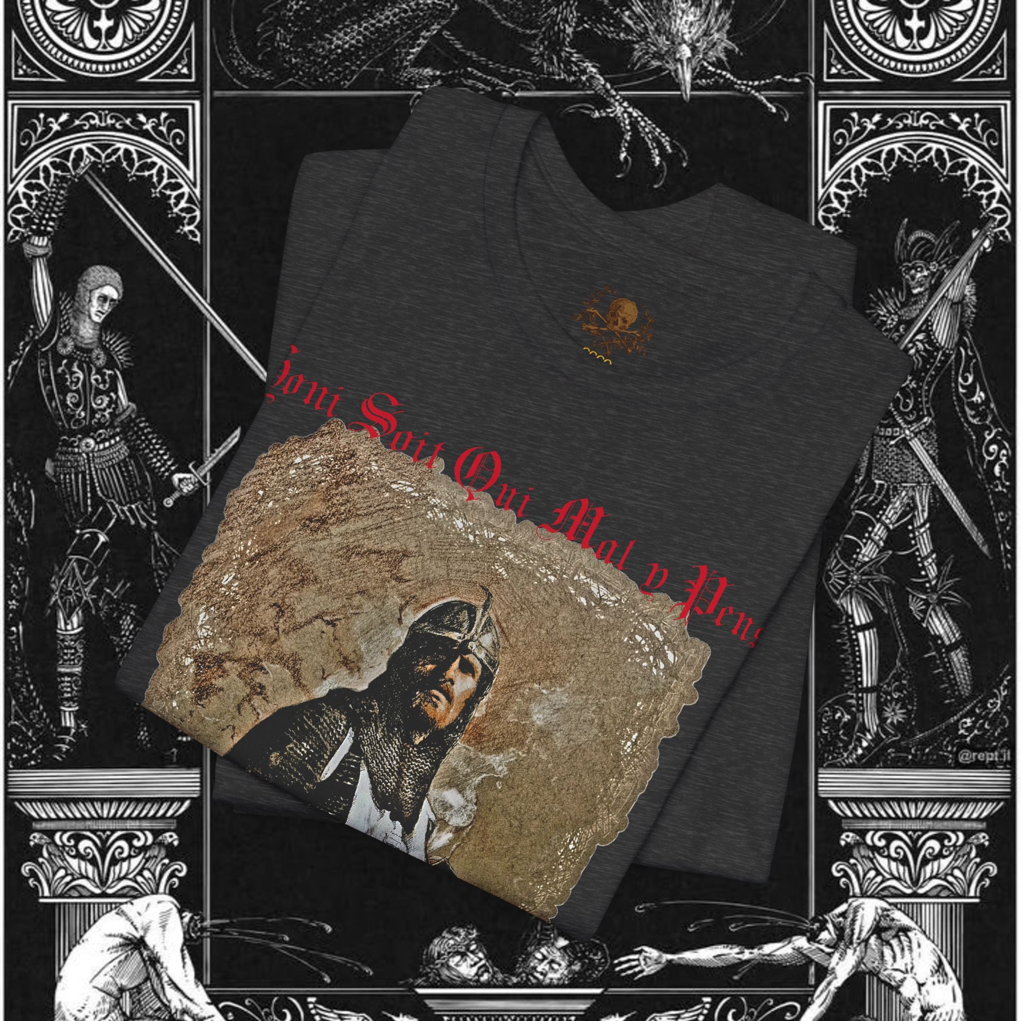 The Knight's Rest Medieval Fantasy Graphic T Shirt