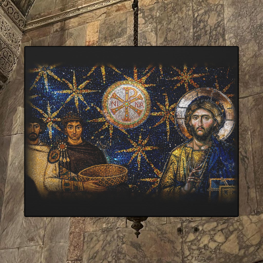 Justinian's Glory Byzantine Late Roman Inspired Matte Canvas, Stretched, (Multi-Size)