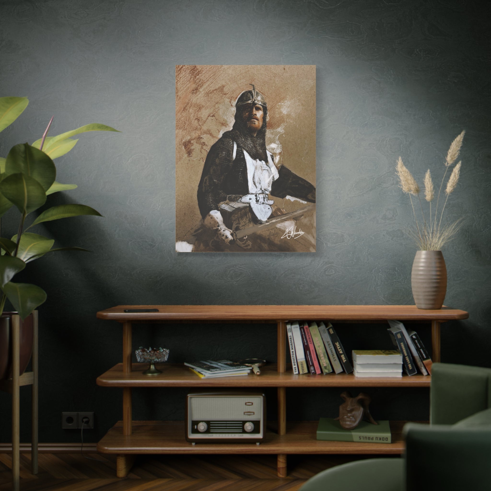 The Knight's Rest Medieval Fantasy Canvas